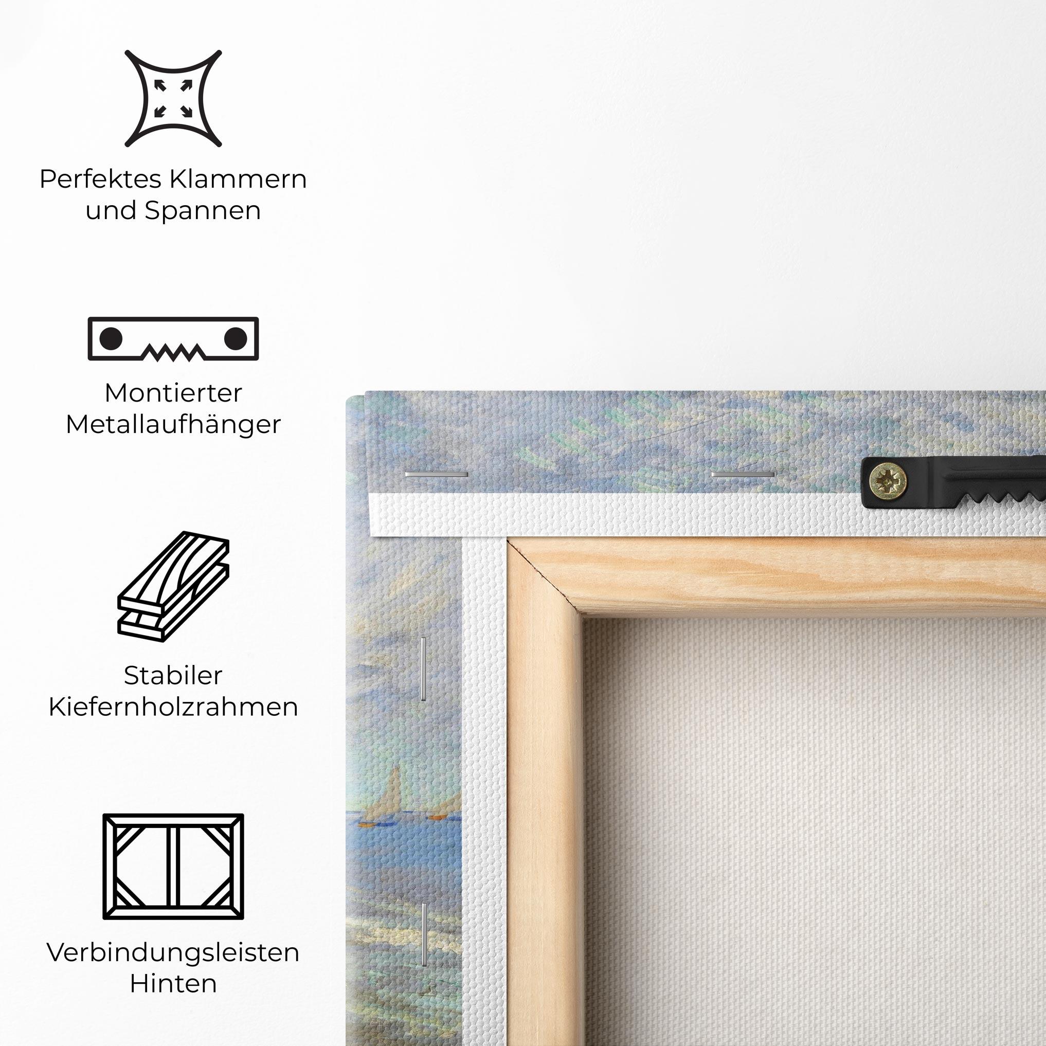 Leinwandbild Boats Beach mockup 5