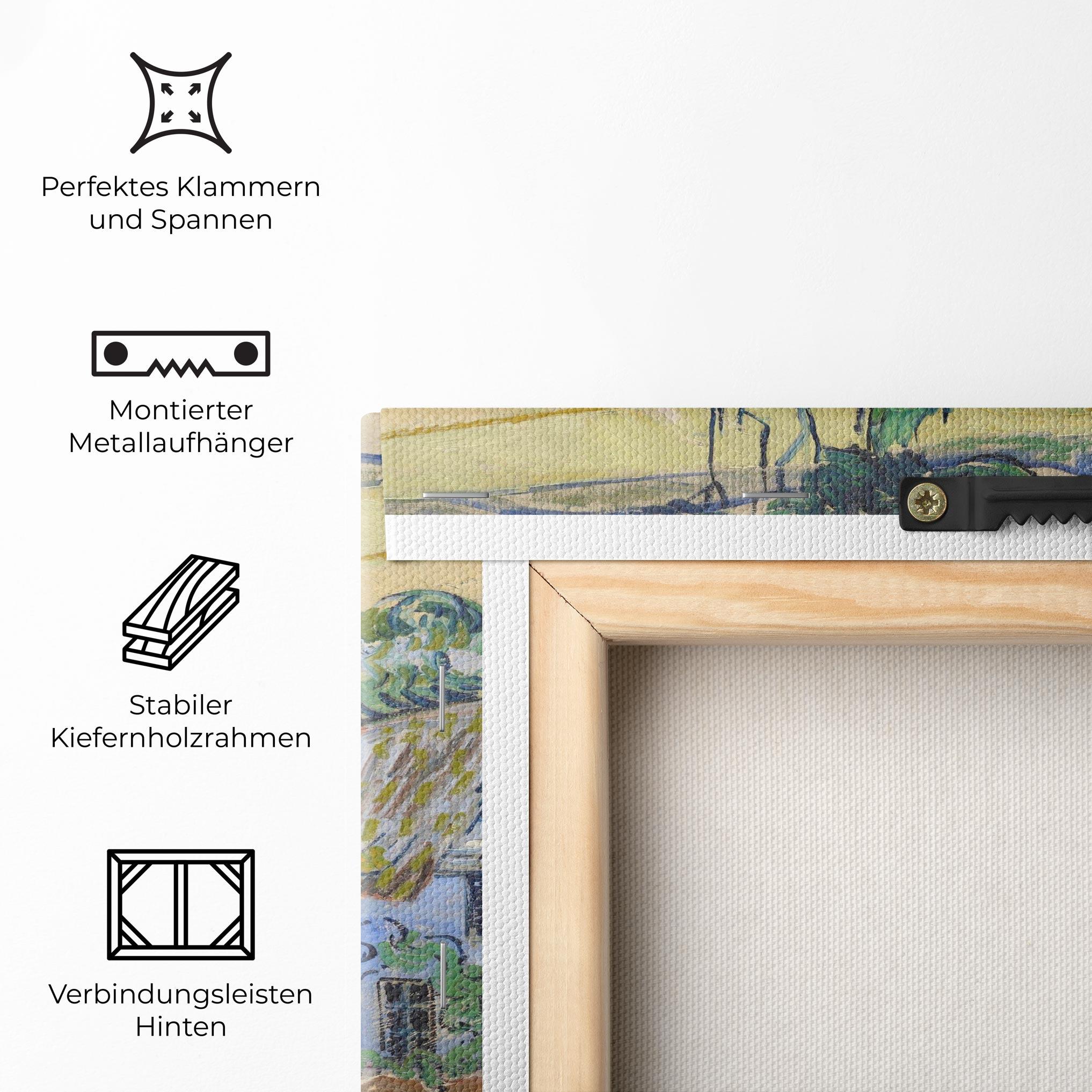 Leinwandbild Farms Near Auvers mockup 5