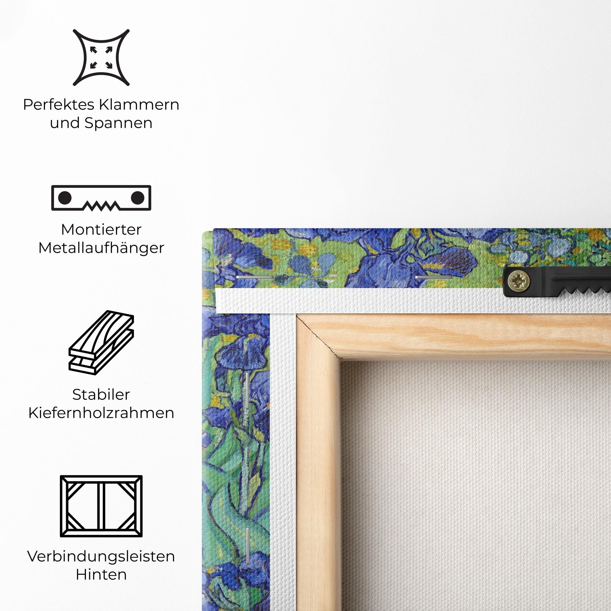 Leinwandbild Irises Van Gogh mockup 5