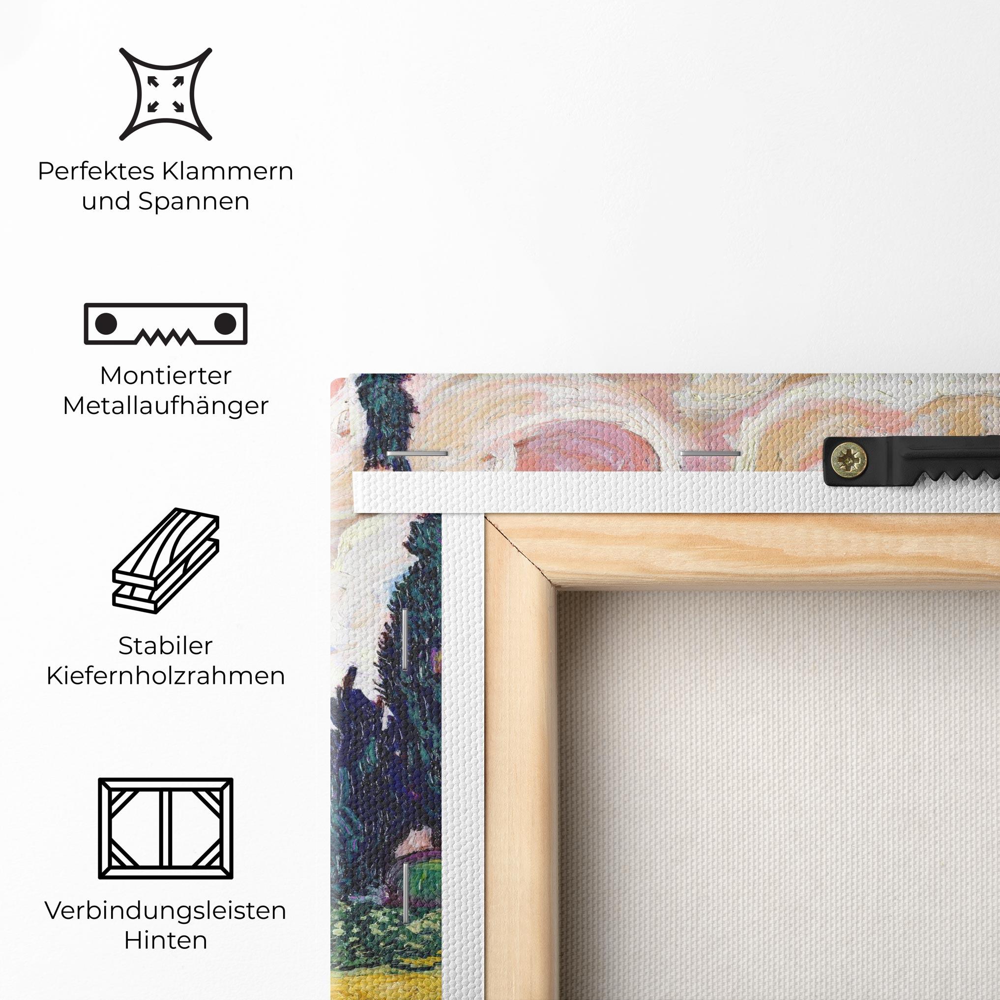 Leinwandbild Pastel Wheat Field mockup 5