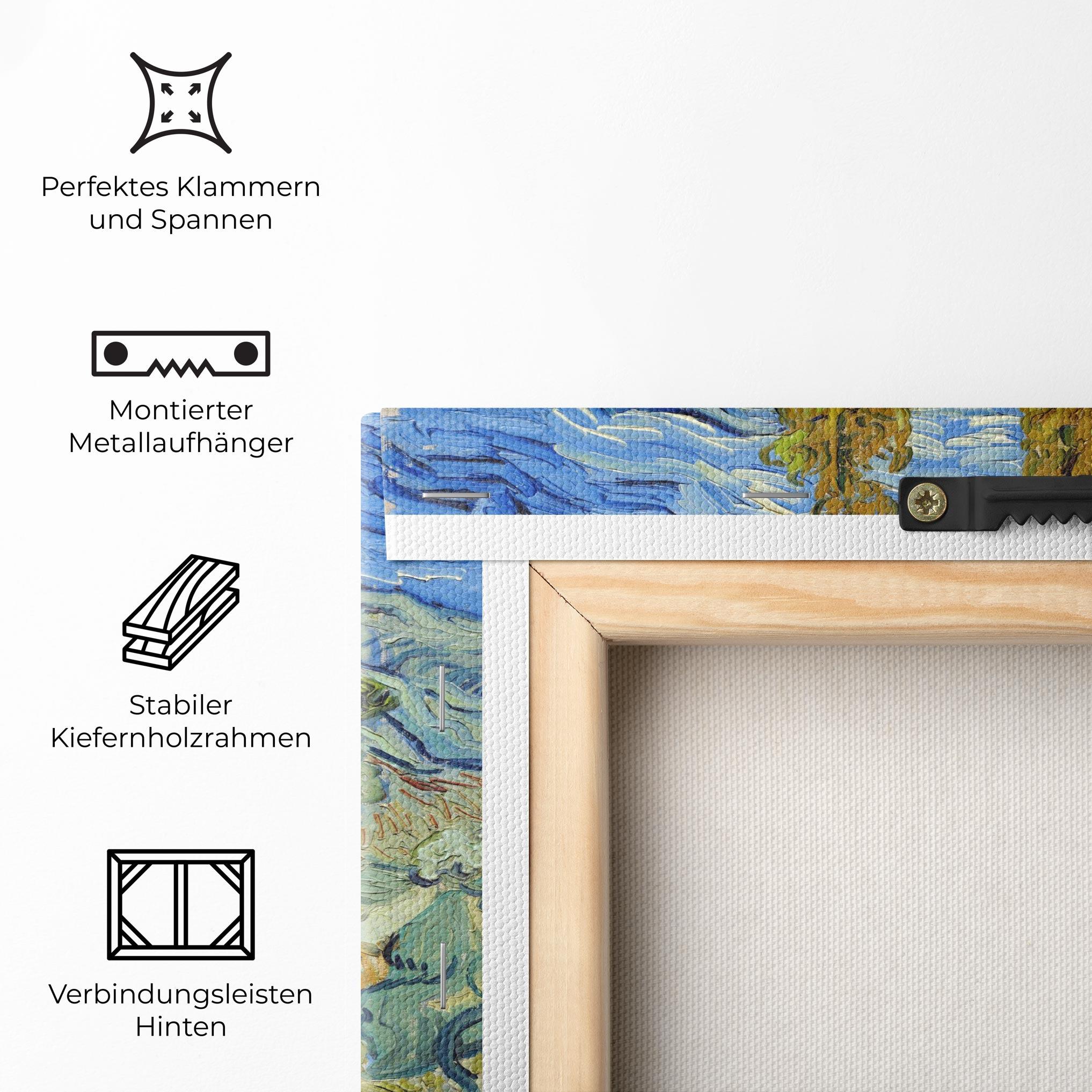 Leinwandbild Poplars At Saint Remy mockup 5