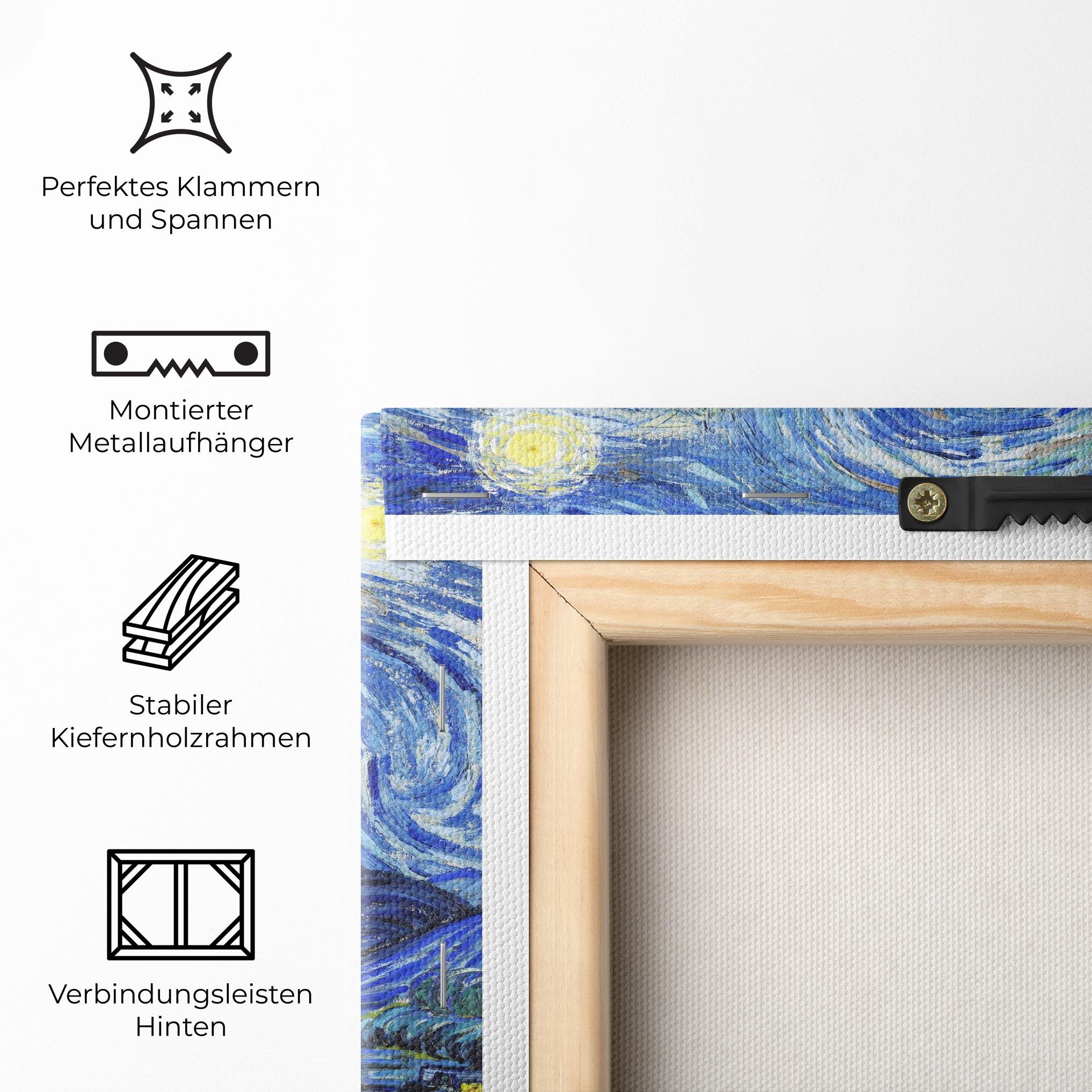 Leinwandbild Starry Night Art mockup 5