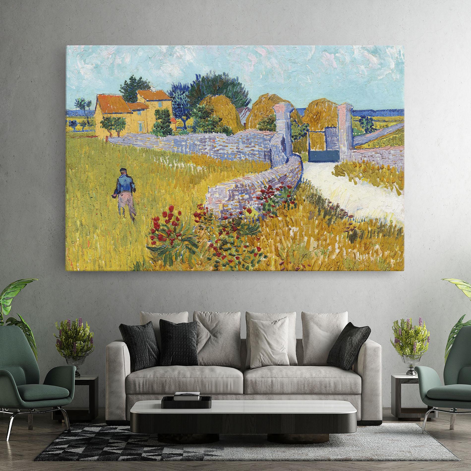 Leinwandbild Farmhouse In Provence mockup 7