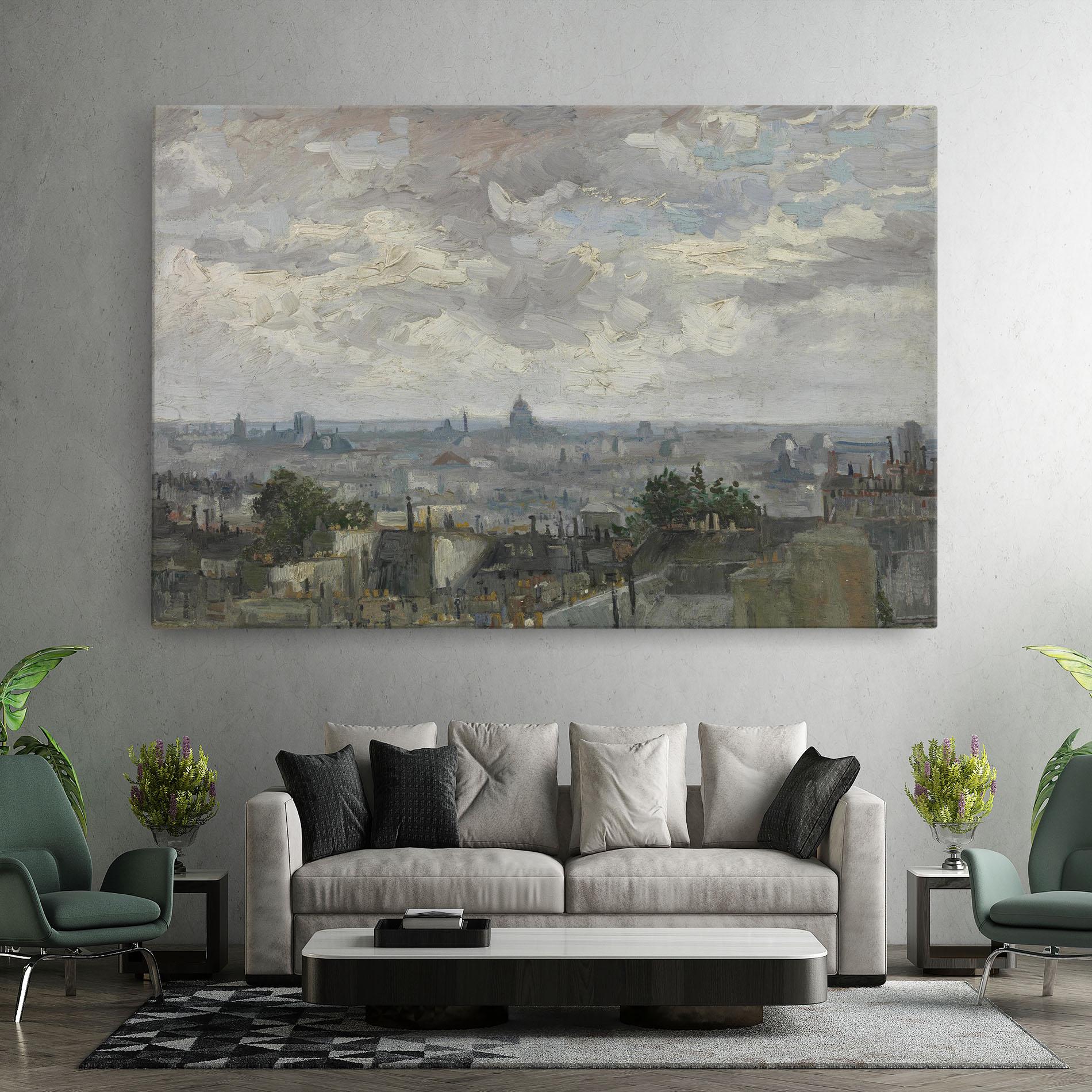 Leinwandbild Gezicht Op Paris mockup 7