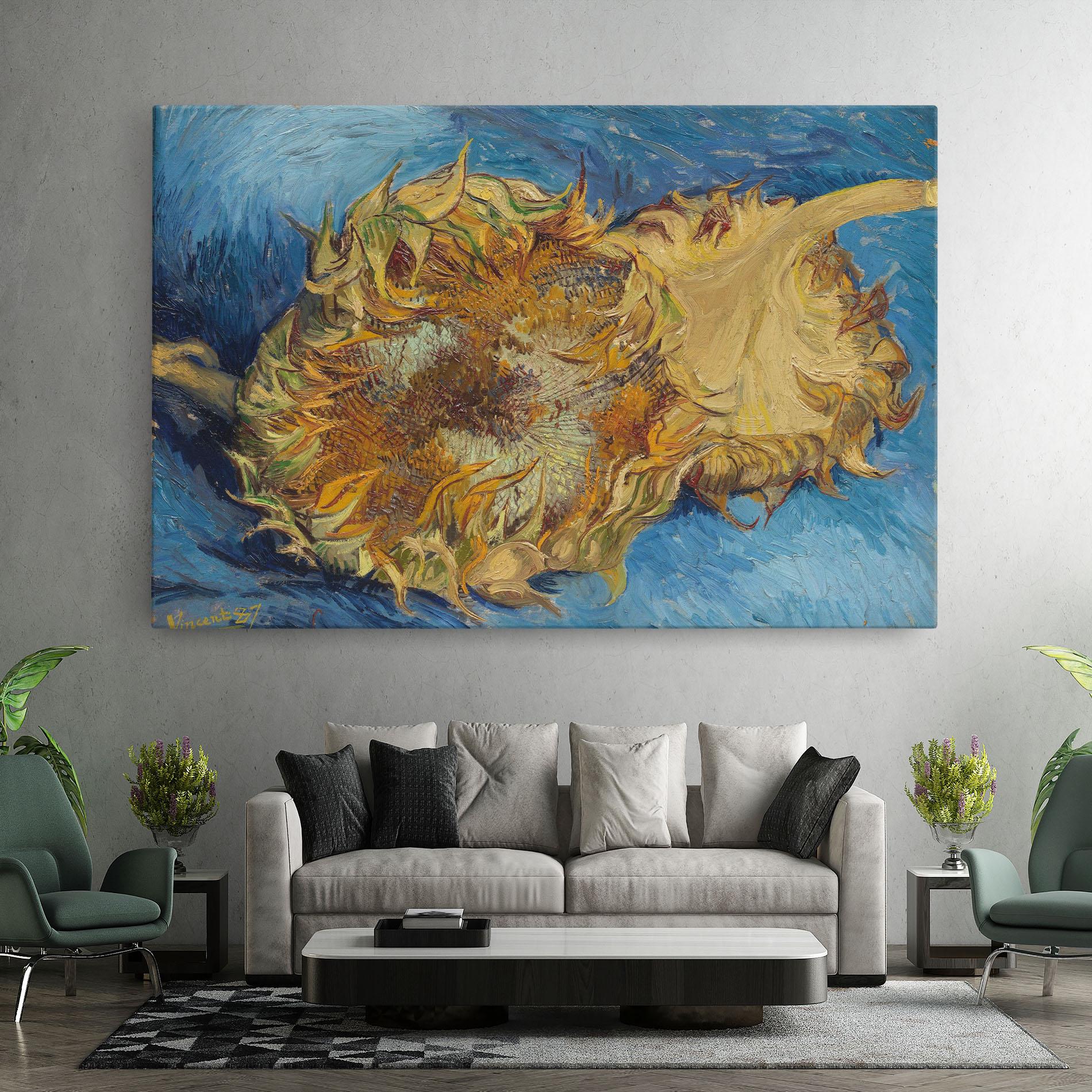 Leinwandbild Sunflowers Van Gogh mockup 7
