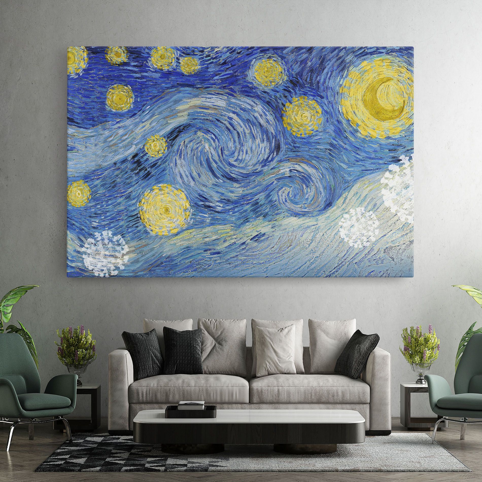 Van Gogh Starry Night mockup 7