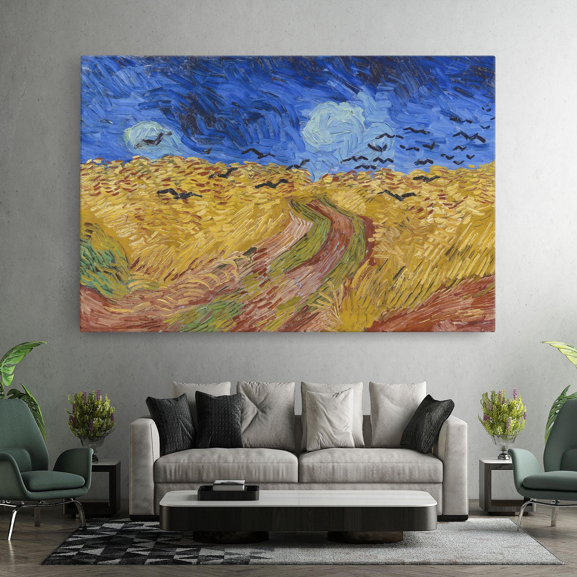 Leinwandbild Wheatfield Crows mockup 7