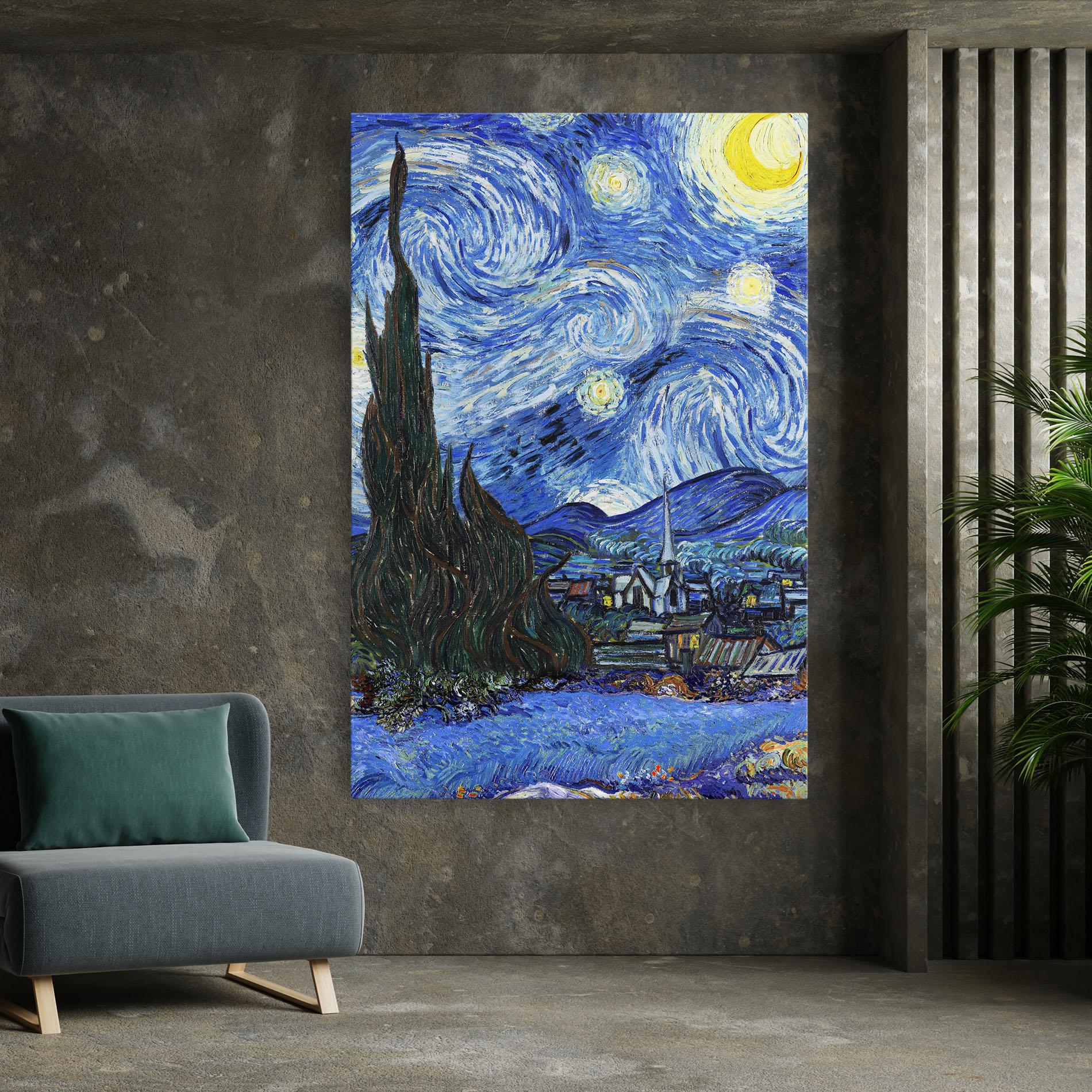Leinwandbild Starry Night Art mockup 7