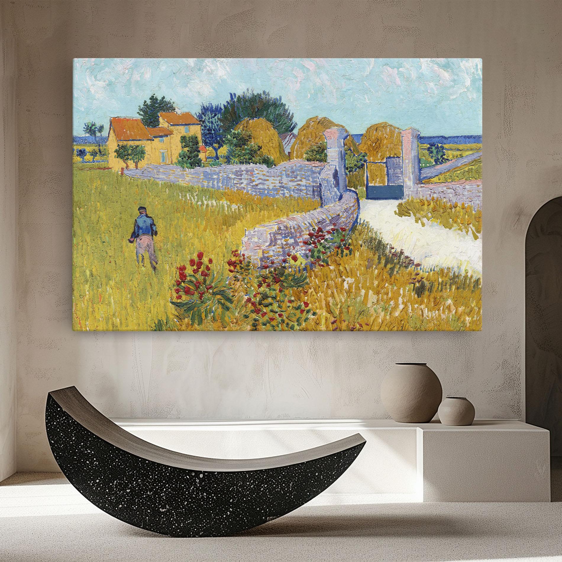 Leinwandbild Farmhouse In Provence mockup 8