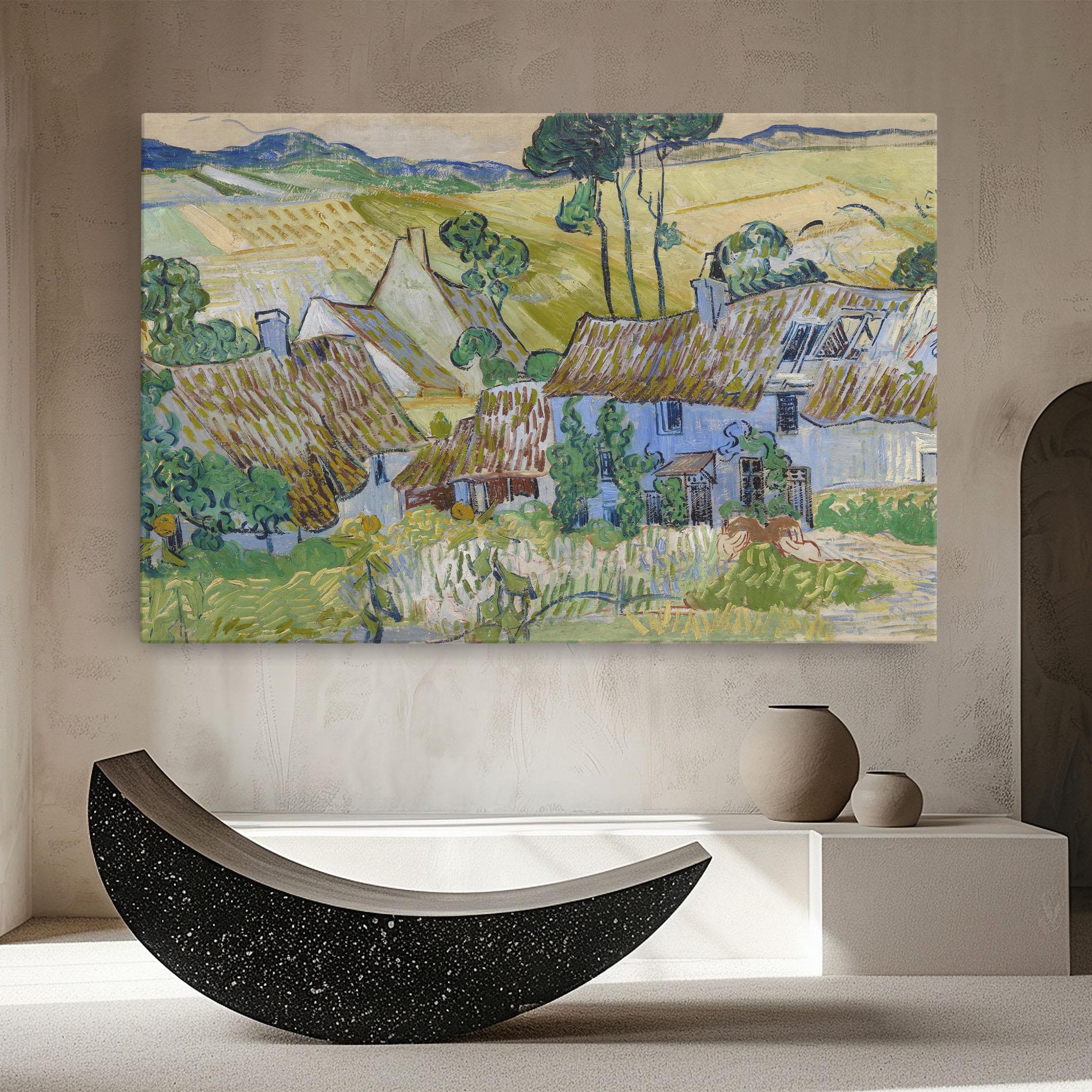 Leinwandbild Farms Near Auvers mockup 8