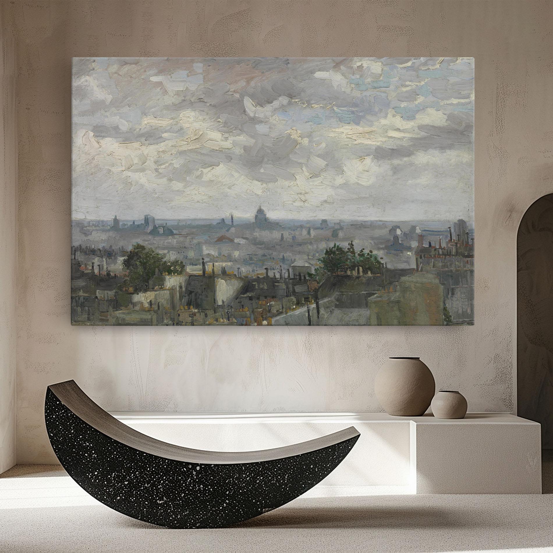 Leinwandbild Gezicht Op Paris mockup 8