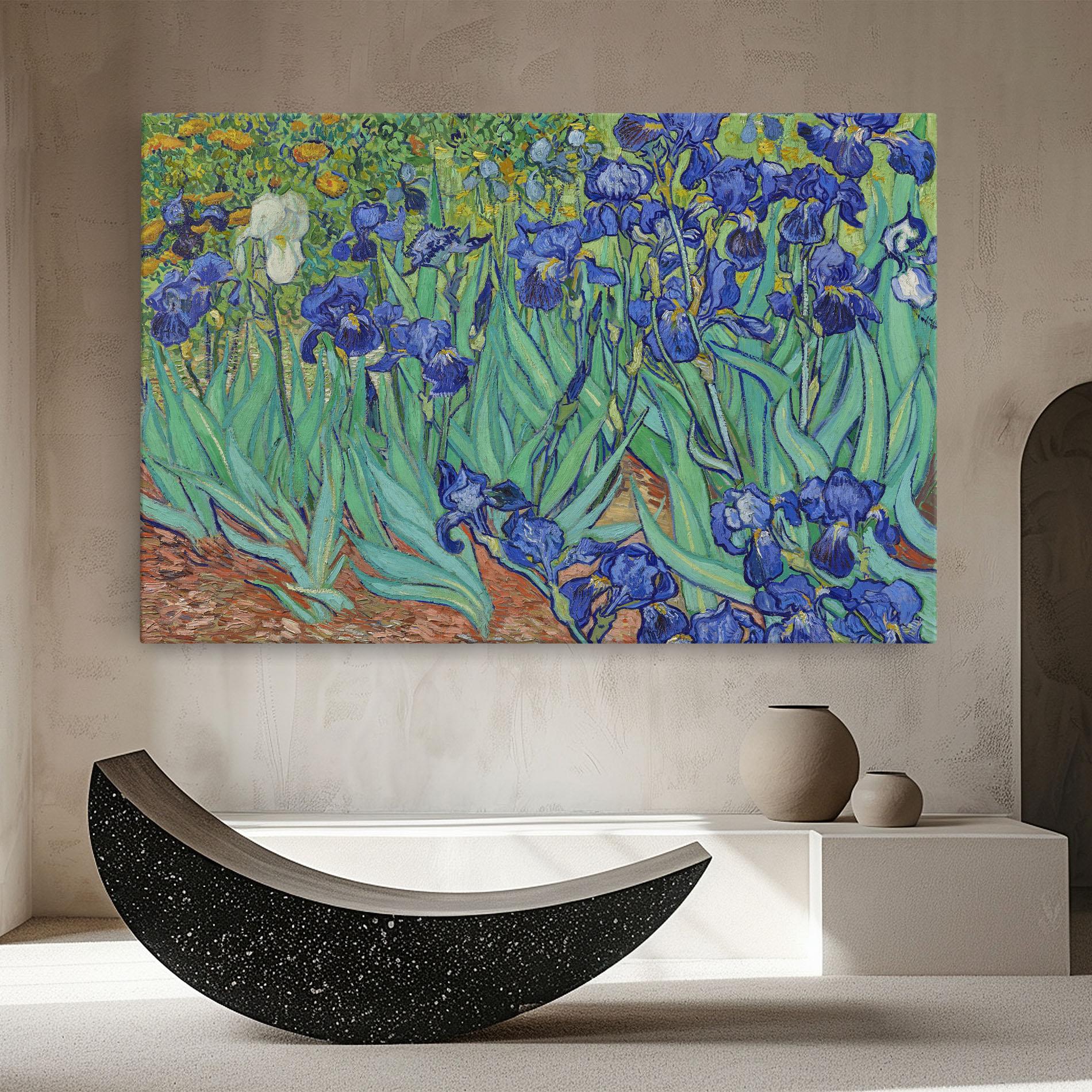 Leinwandbild Irises Van Gogh mockup 8