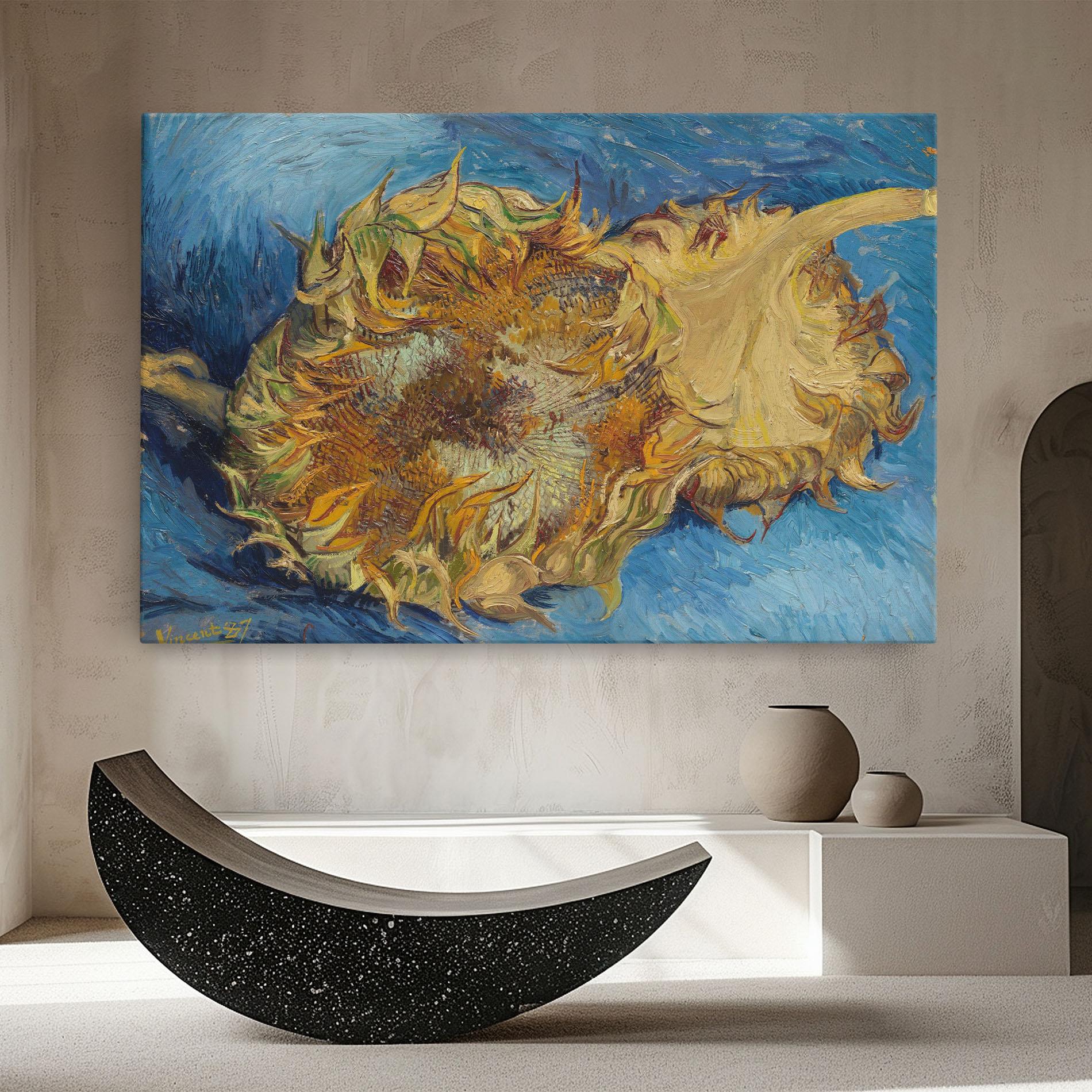 Leinwandbild Sunflowers Van Gogh mockup 8