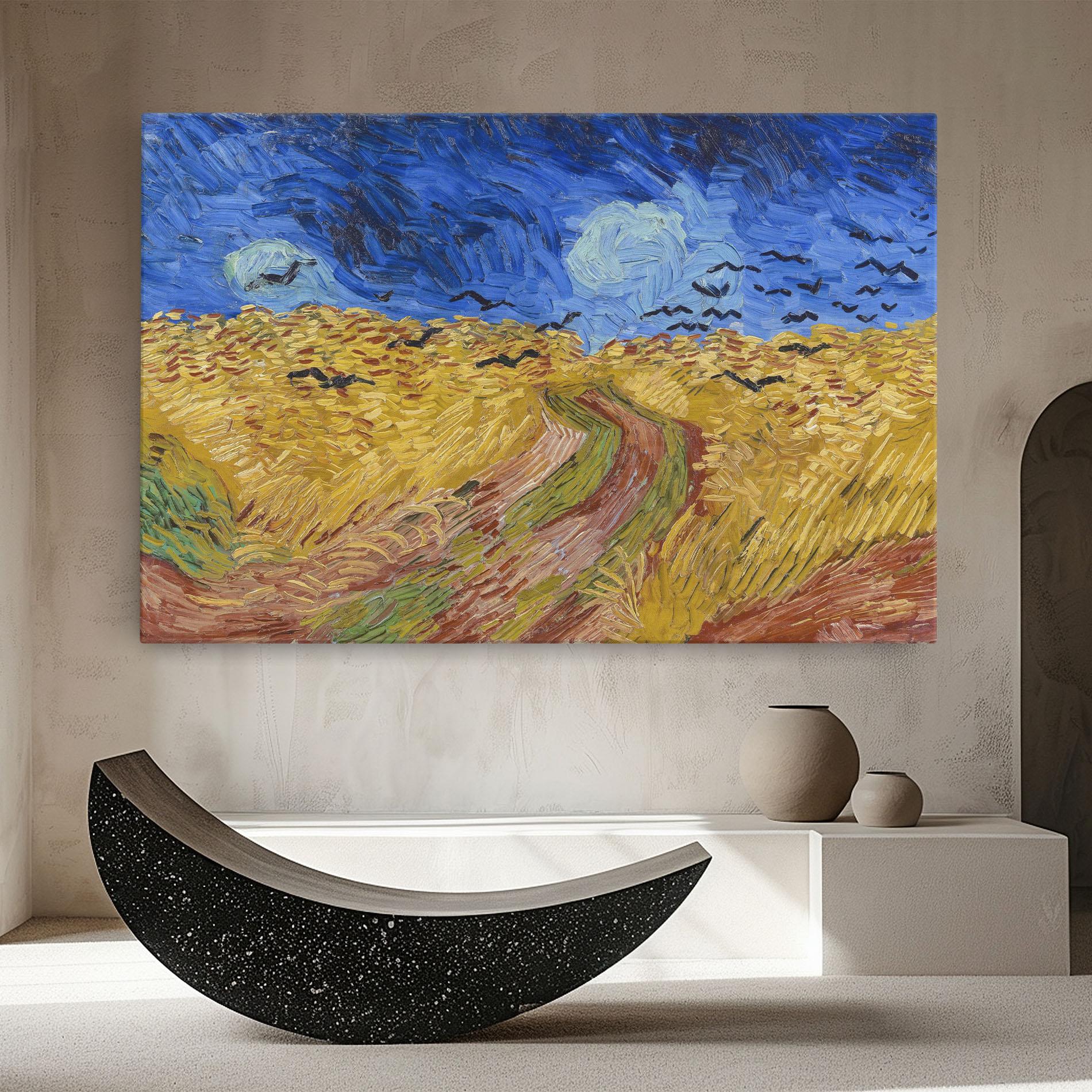 Leinwandbild Wheatfield Crows mockup 8