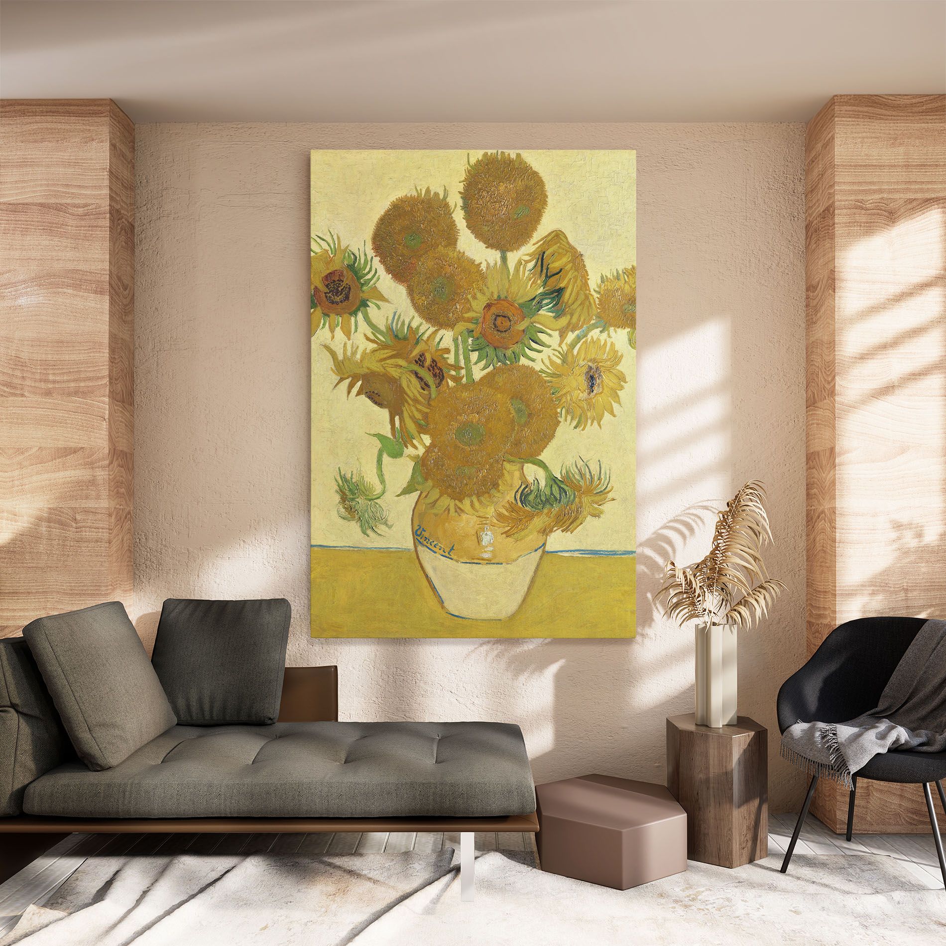 Sunflowers Vase Art mockup 8