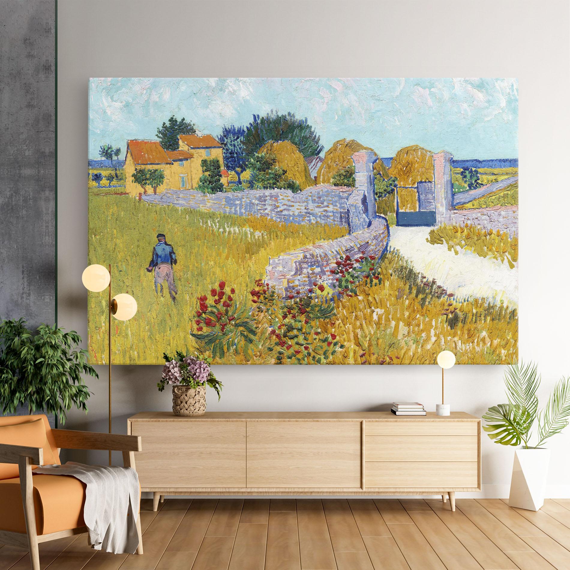 Leinwandbild Farmhouse In Provence mockup 9