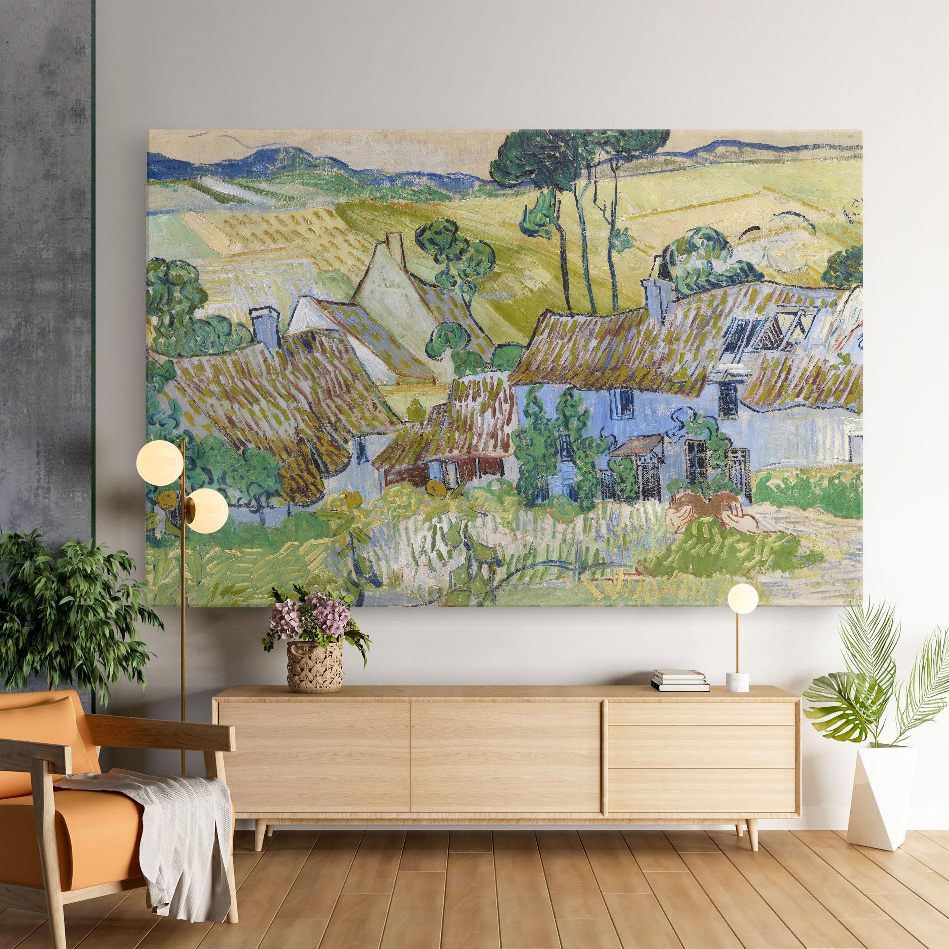 Leinwandbild Farms Near Auvers mockup 9