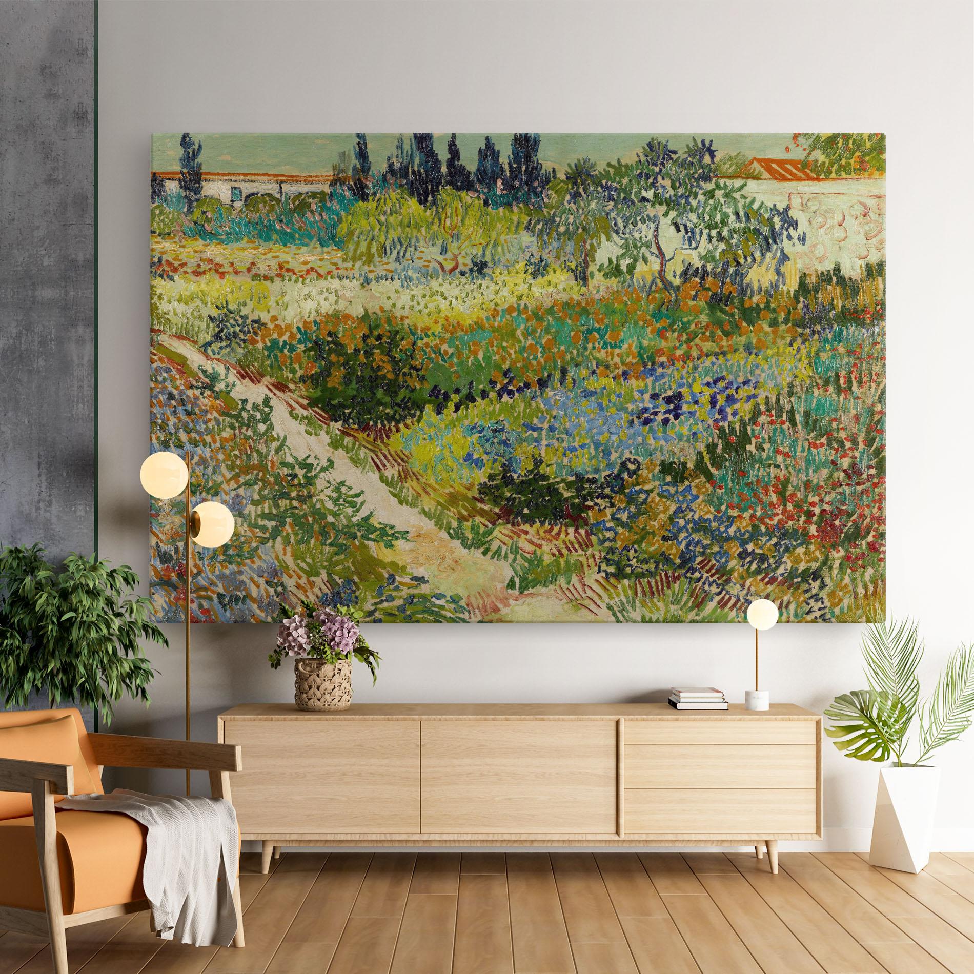 Leinwandbild Garden At Arles mockup 9