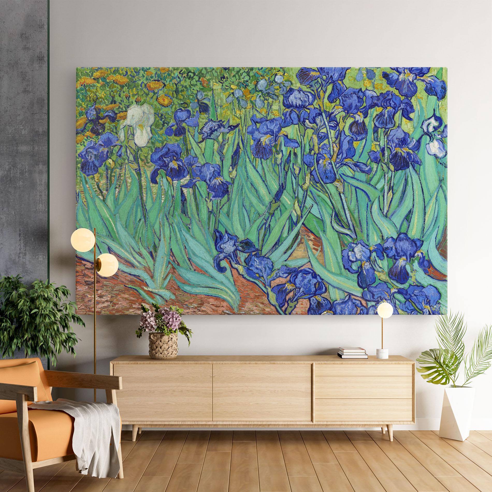 Leinwandbild Irises Van Gogh mockup 9