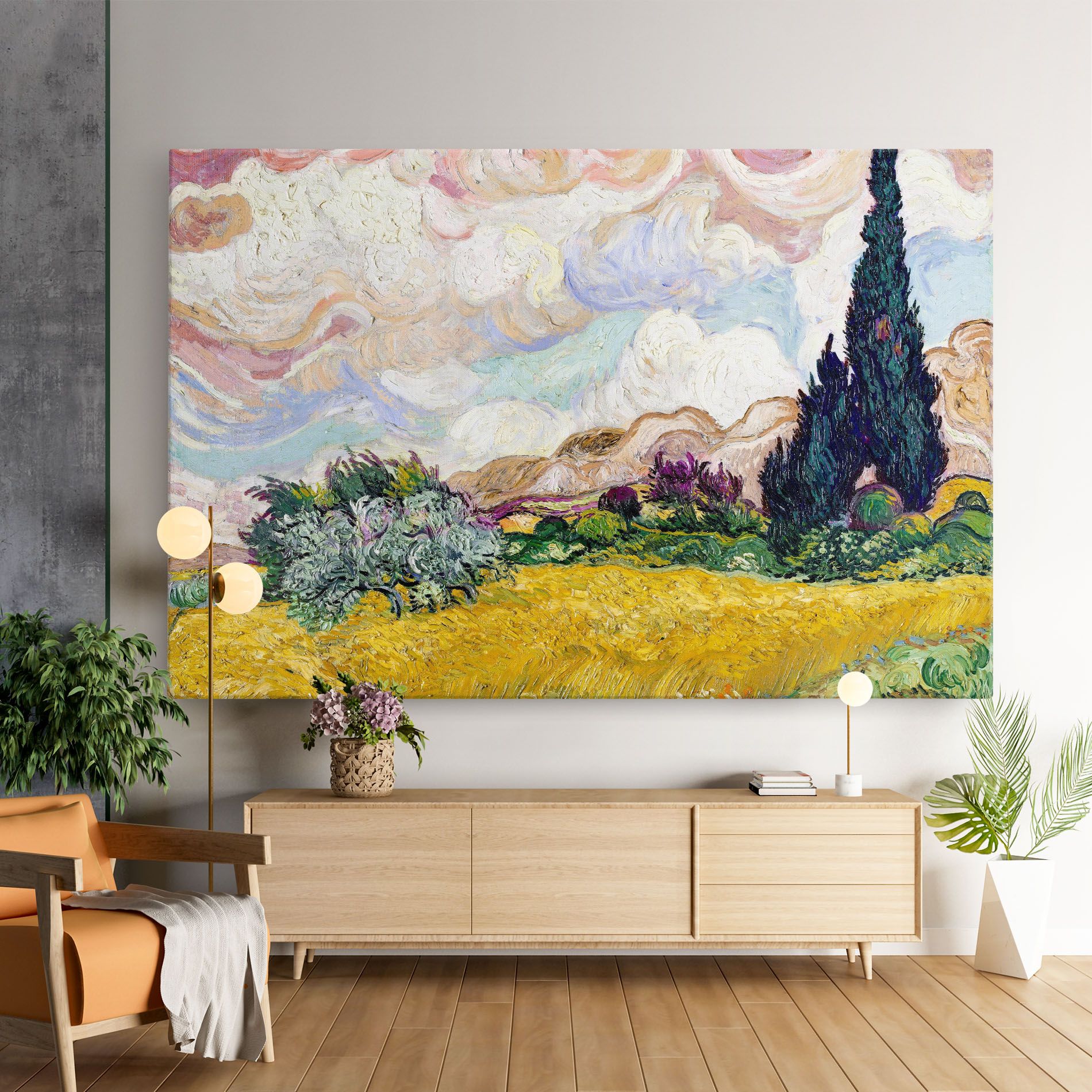 Pastel Wheat Field mockup 9