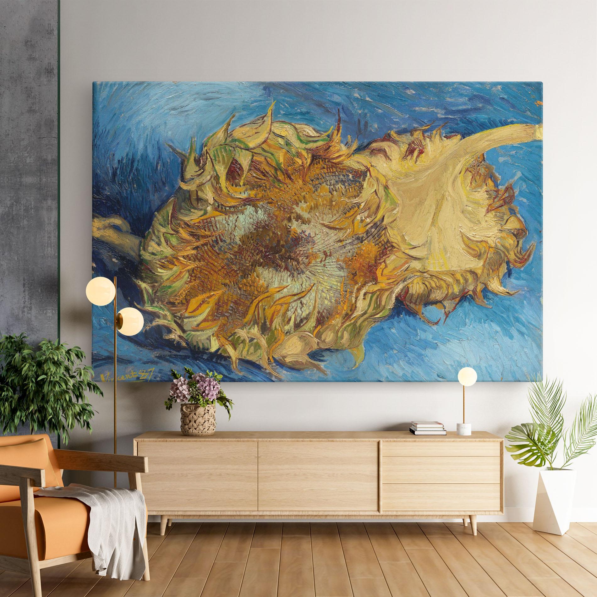 Leinwandbild Sunflowers Van Gogh mockup 9