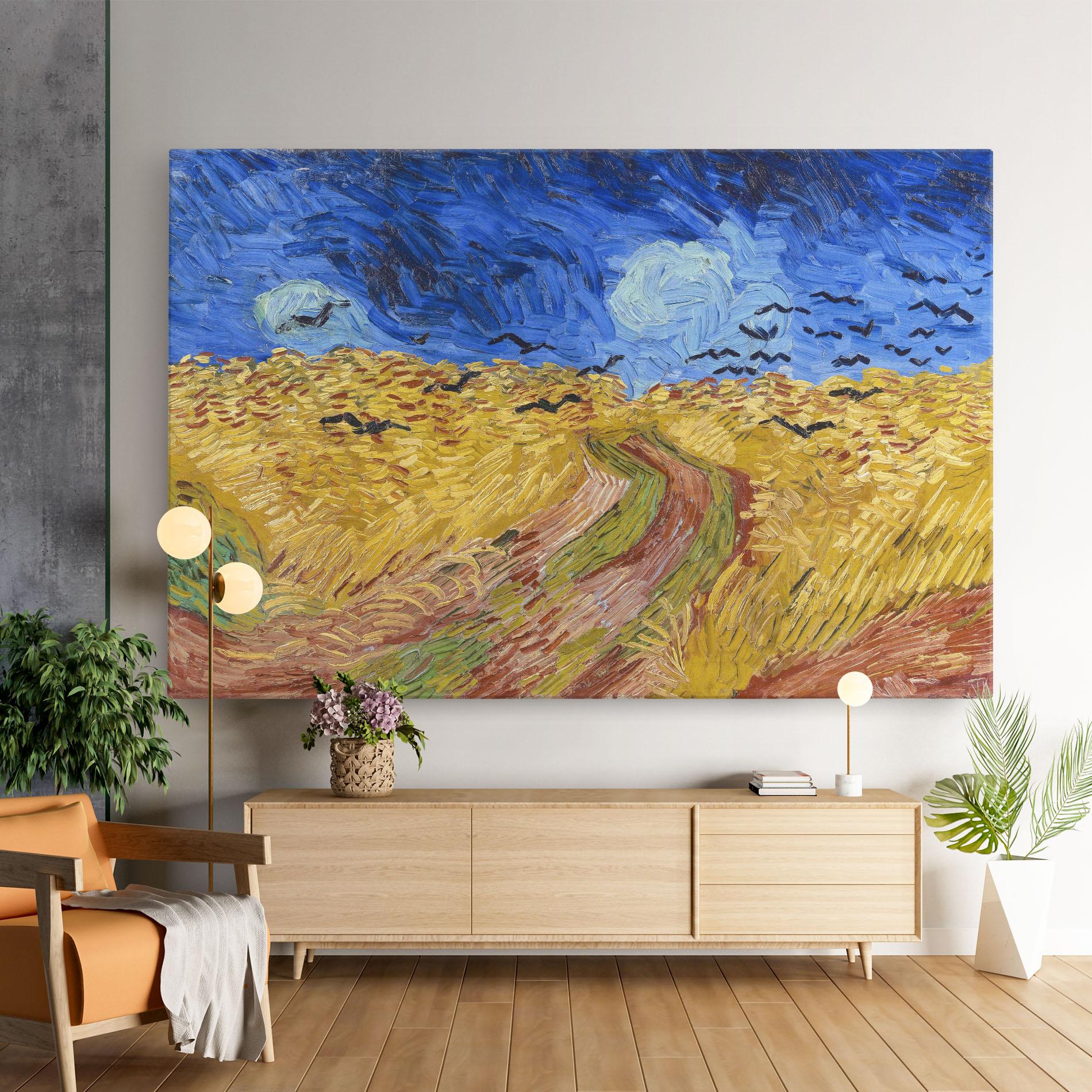 Leinwandbild Wheatfield Crows mockup 9