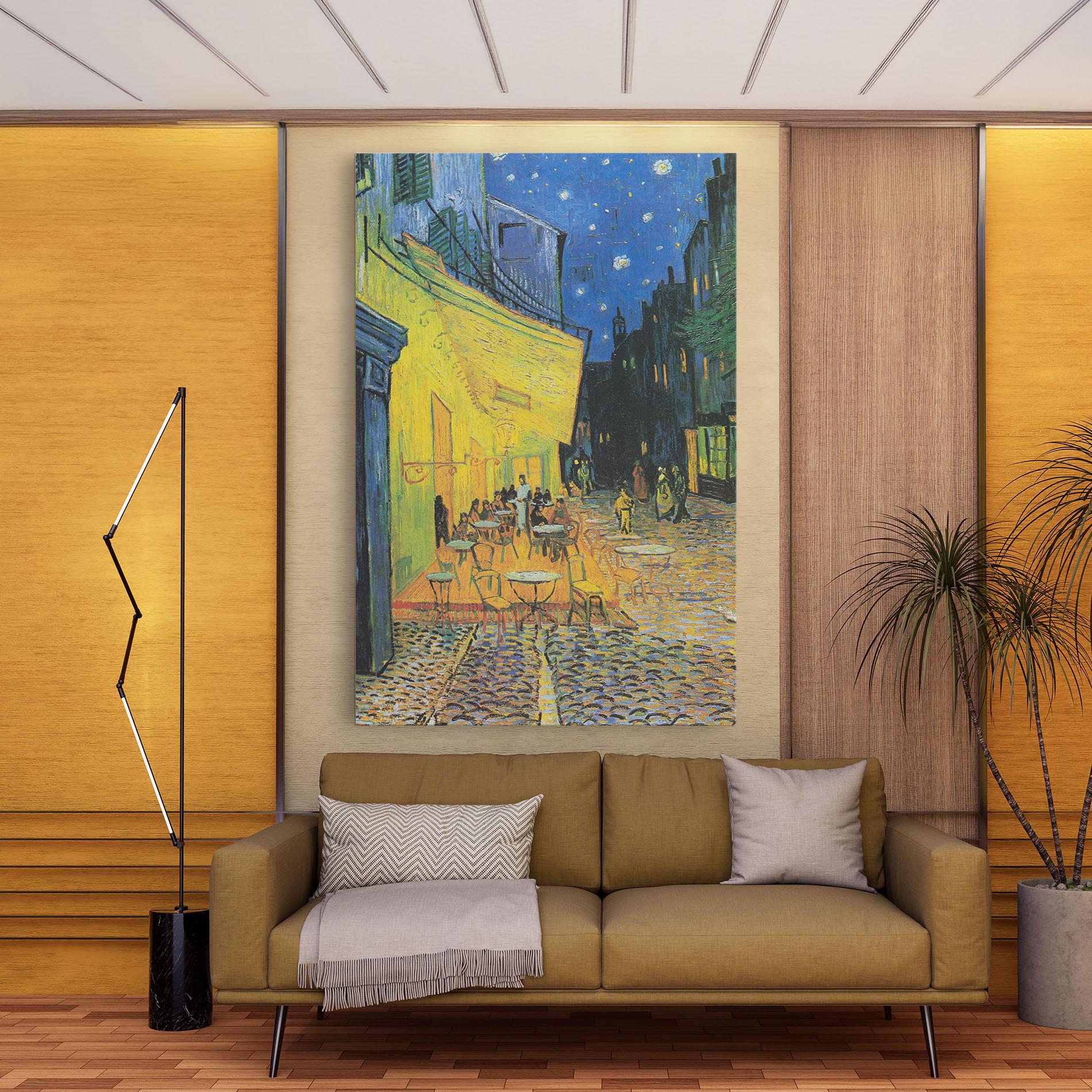 Leinwandbild Cafe Terrace At Night mockup 9