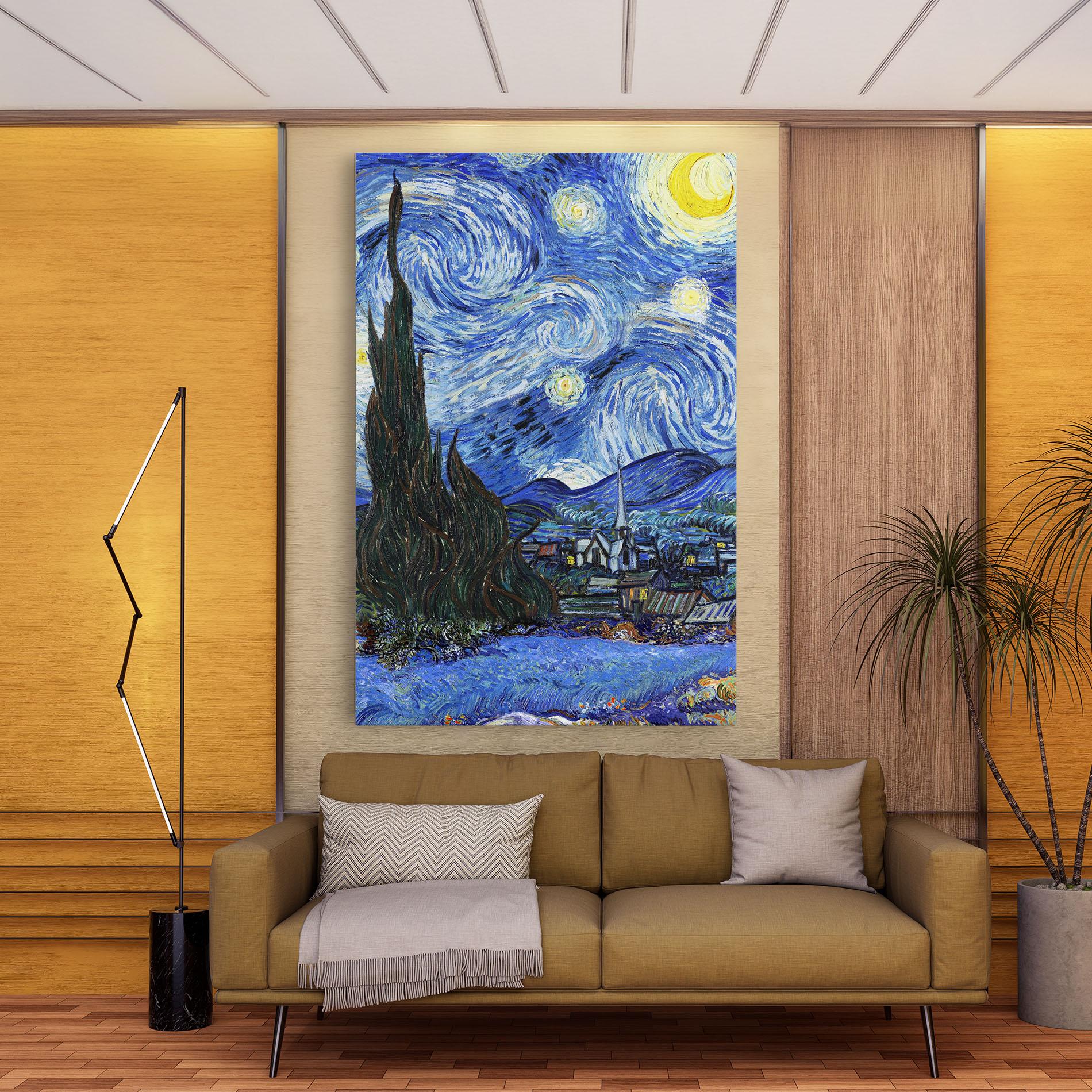 Leinwandbild Starry Night Art mockup 9