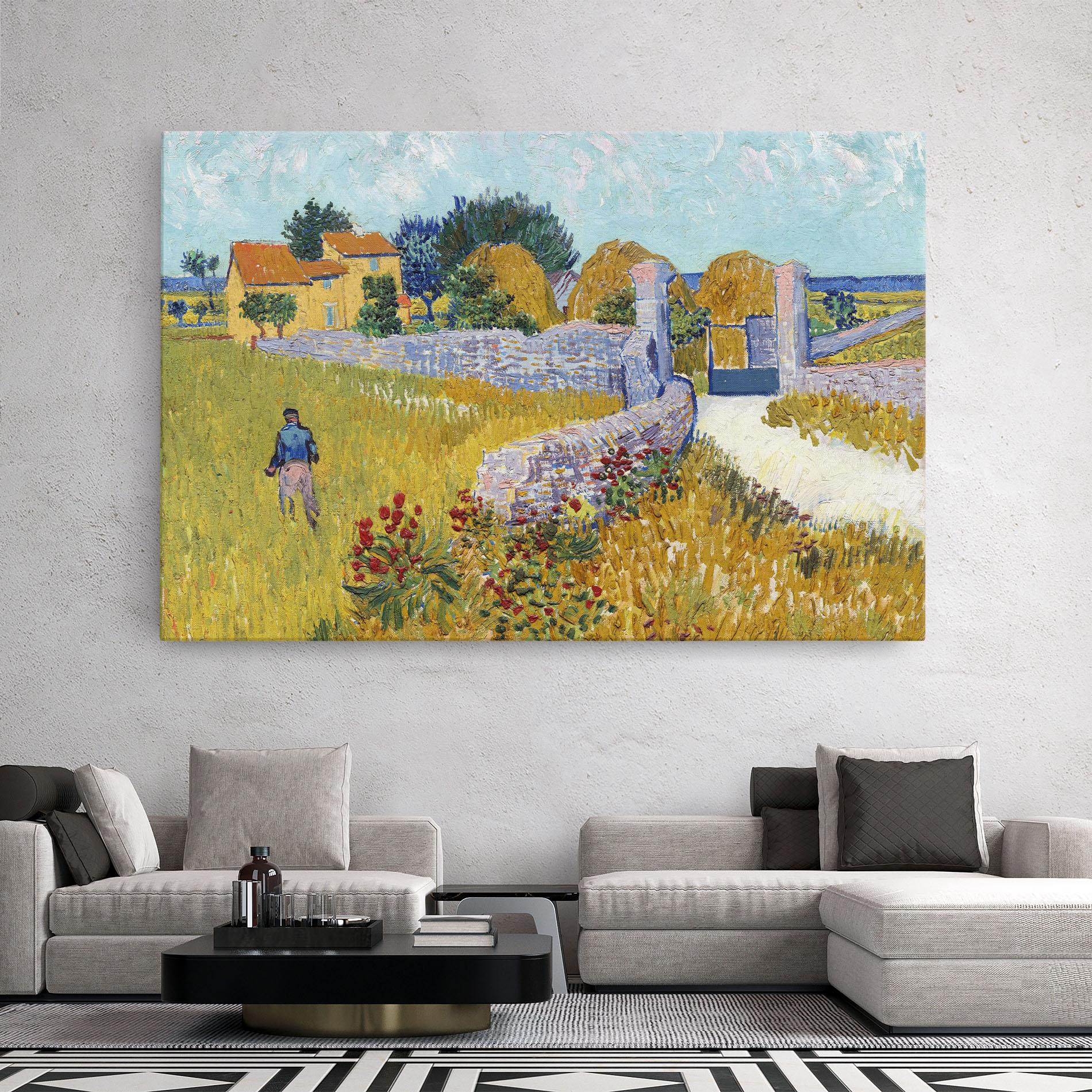 Leinwandbild Farmhouse In Provence mockup 2