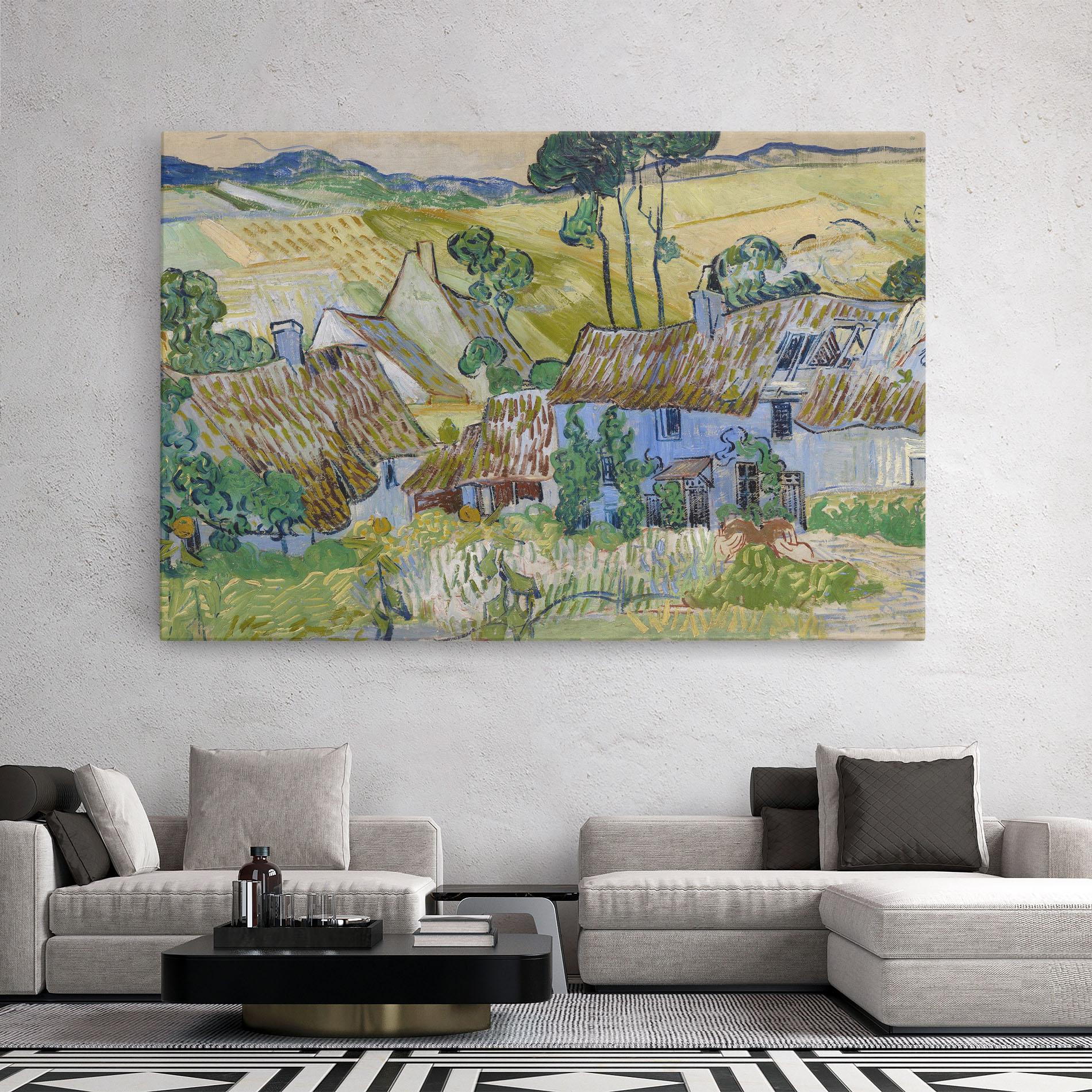 Leinwandbild Farms Near Auvers mockup 2