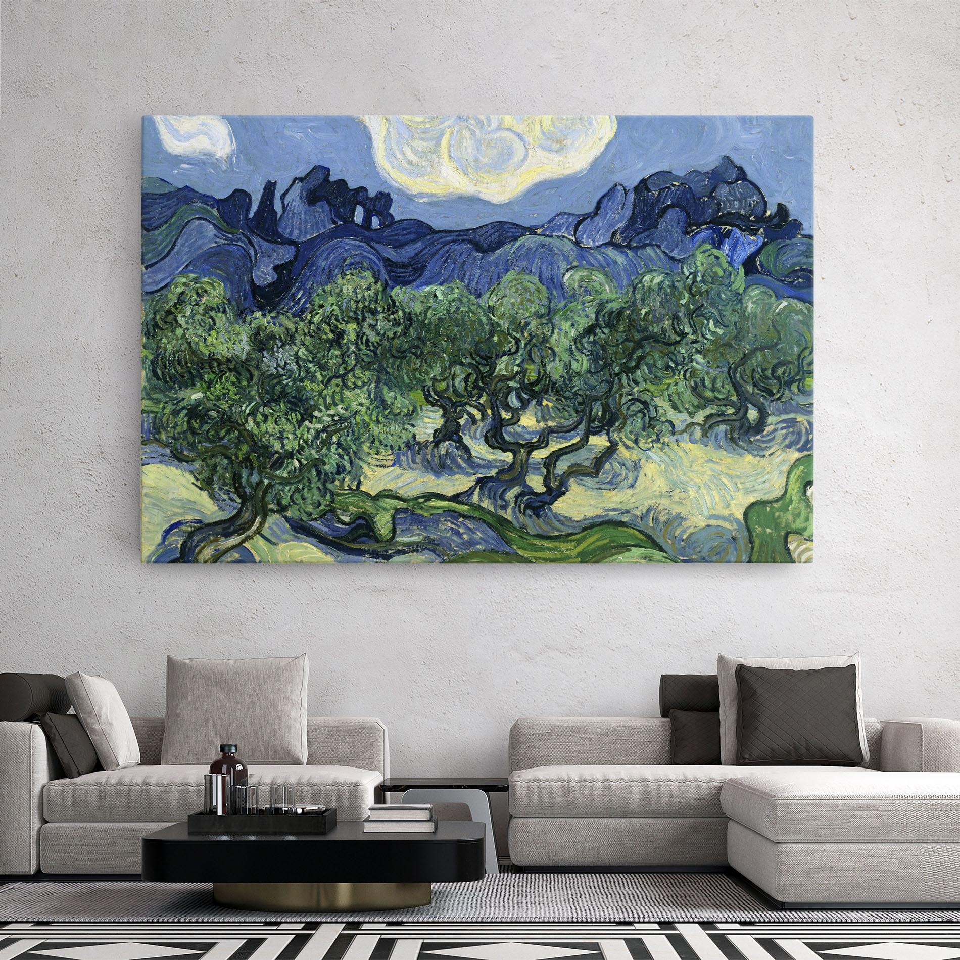Leinwandbild Olive Trees Alpilles mockup 2
