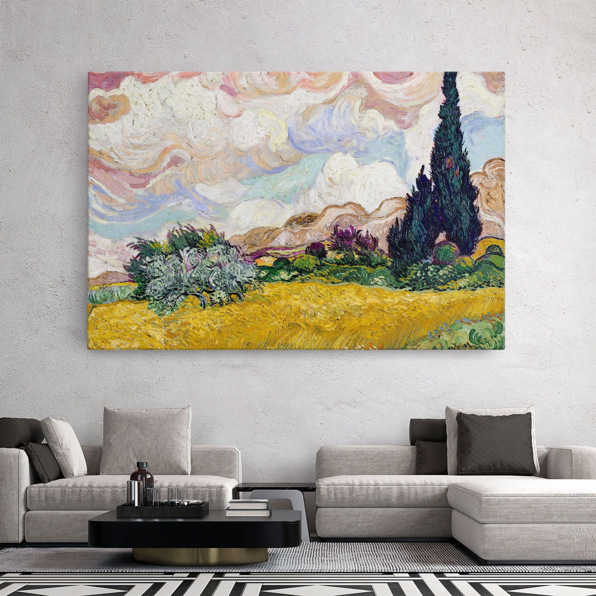 Pastel Wheat Field mockup 2