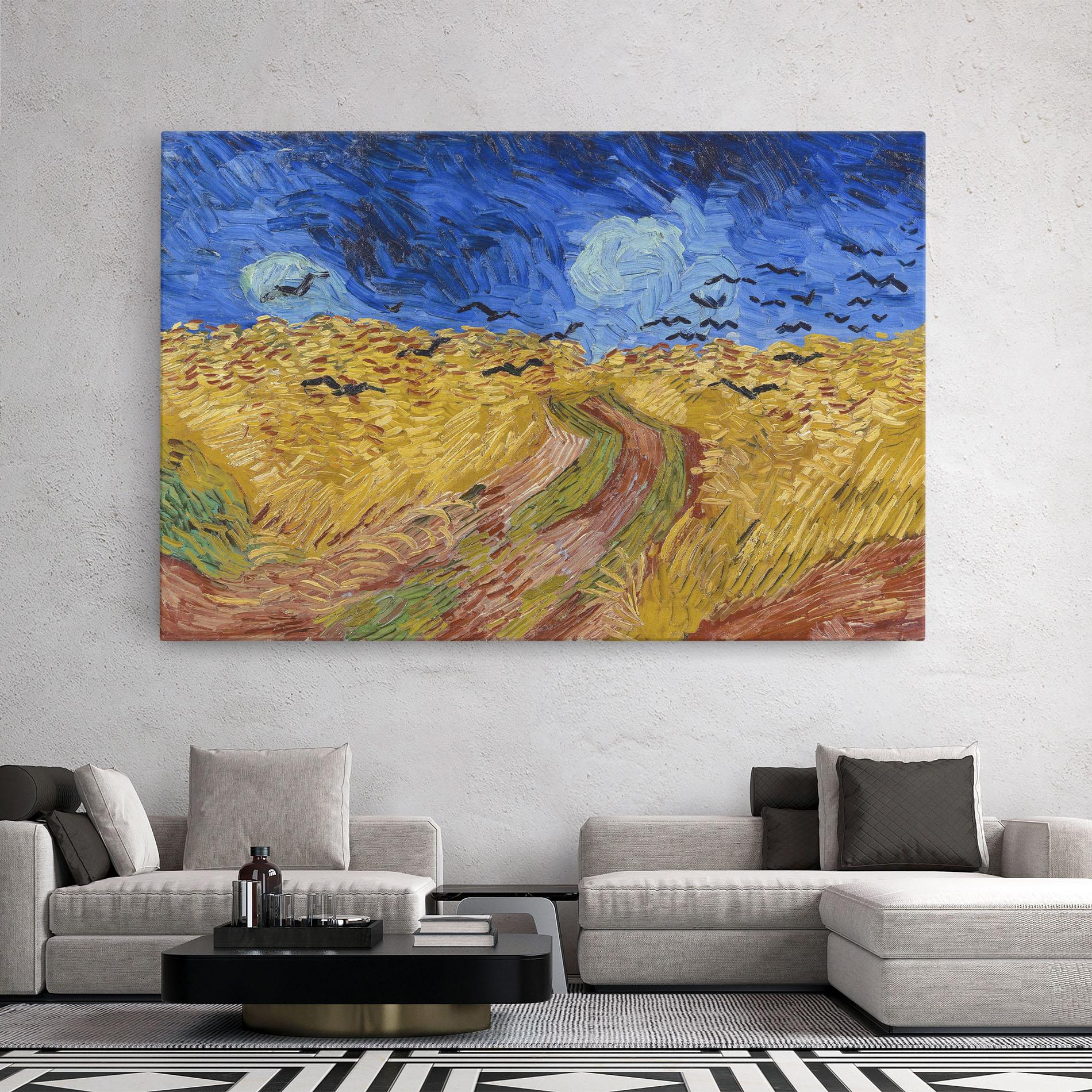 Leinwandbild Wheatfield Crows mockup 2