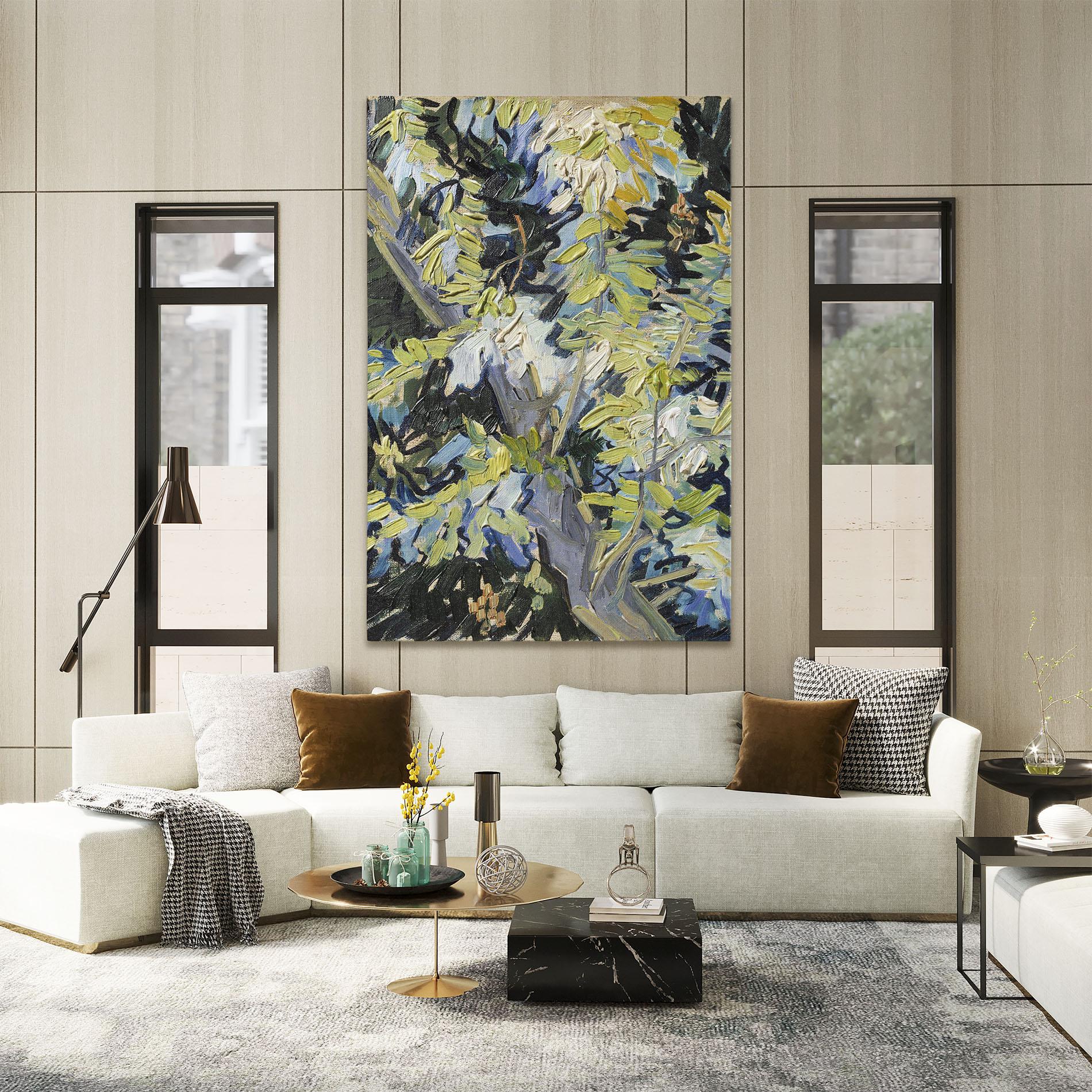 Leinwandbild Blossoming Branches mockup 2