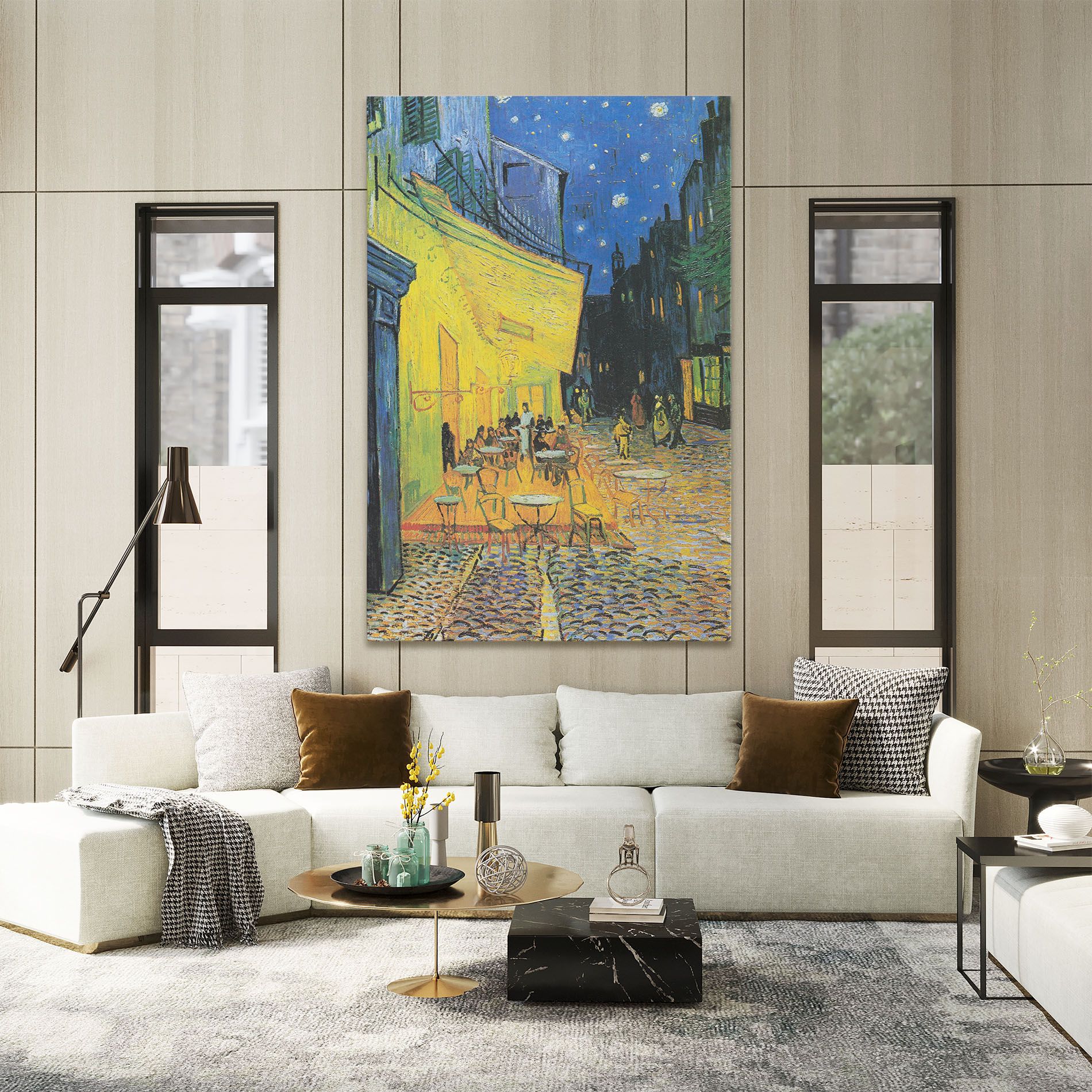 Cafe Terrace At Night mockup 2