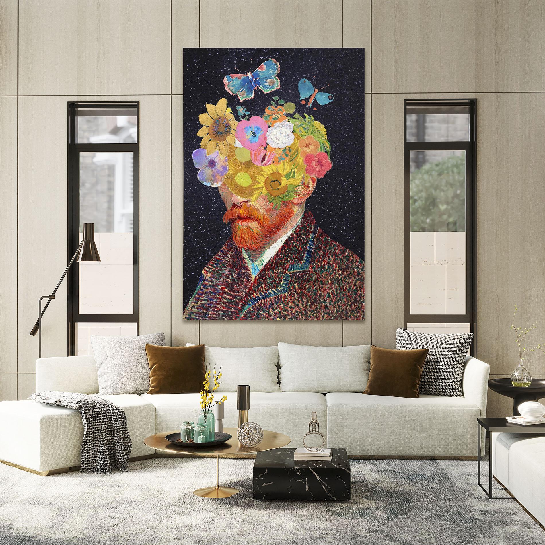 Leinwandbild Flower Self Portrait mockup 2