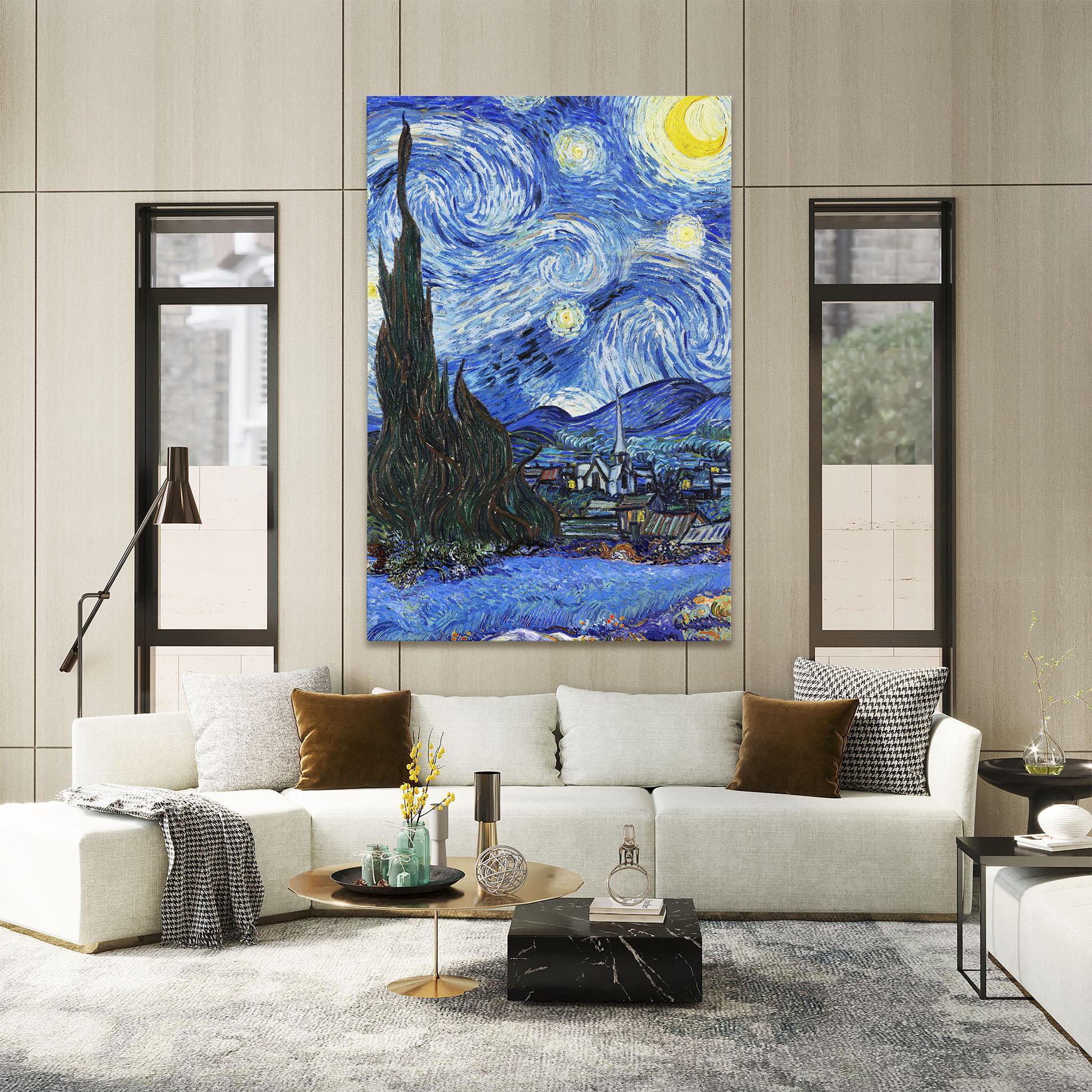 Leinwandbild Starry Night Art mockup 2