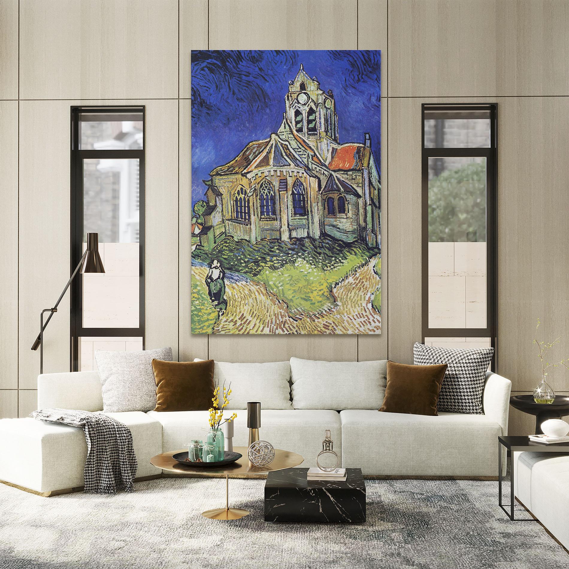 Leinwandbild The Church At Auvers mockup 2