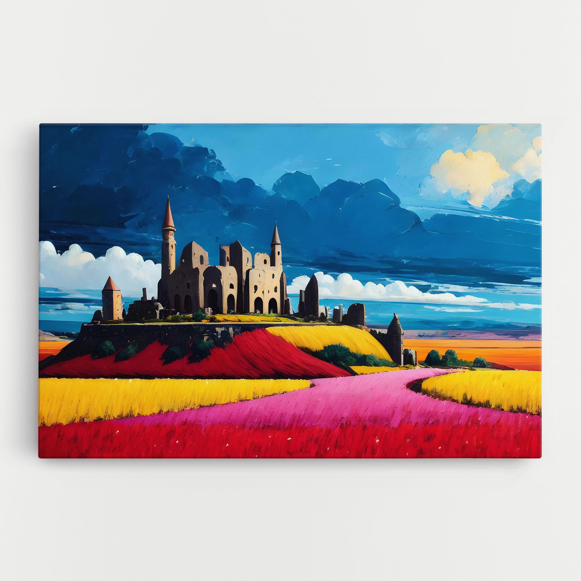 Leinwandbild Antique Building Art mockup 0