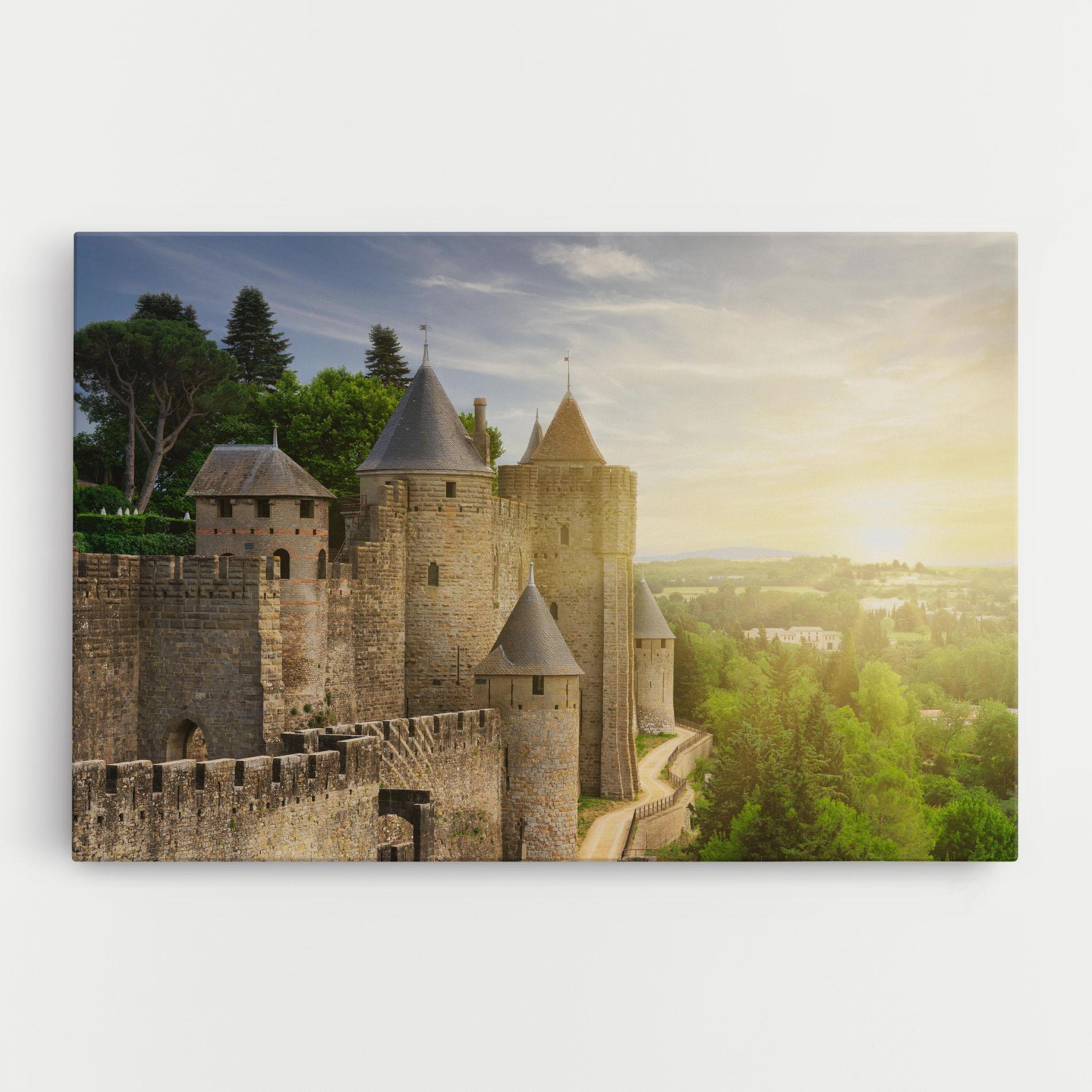 Leinwandbild Carcassonne France mockup 0