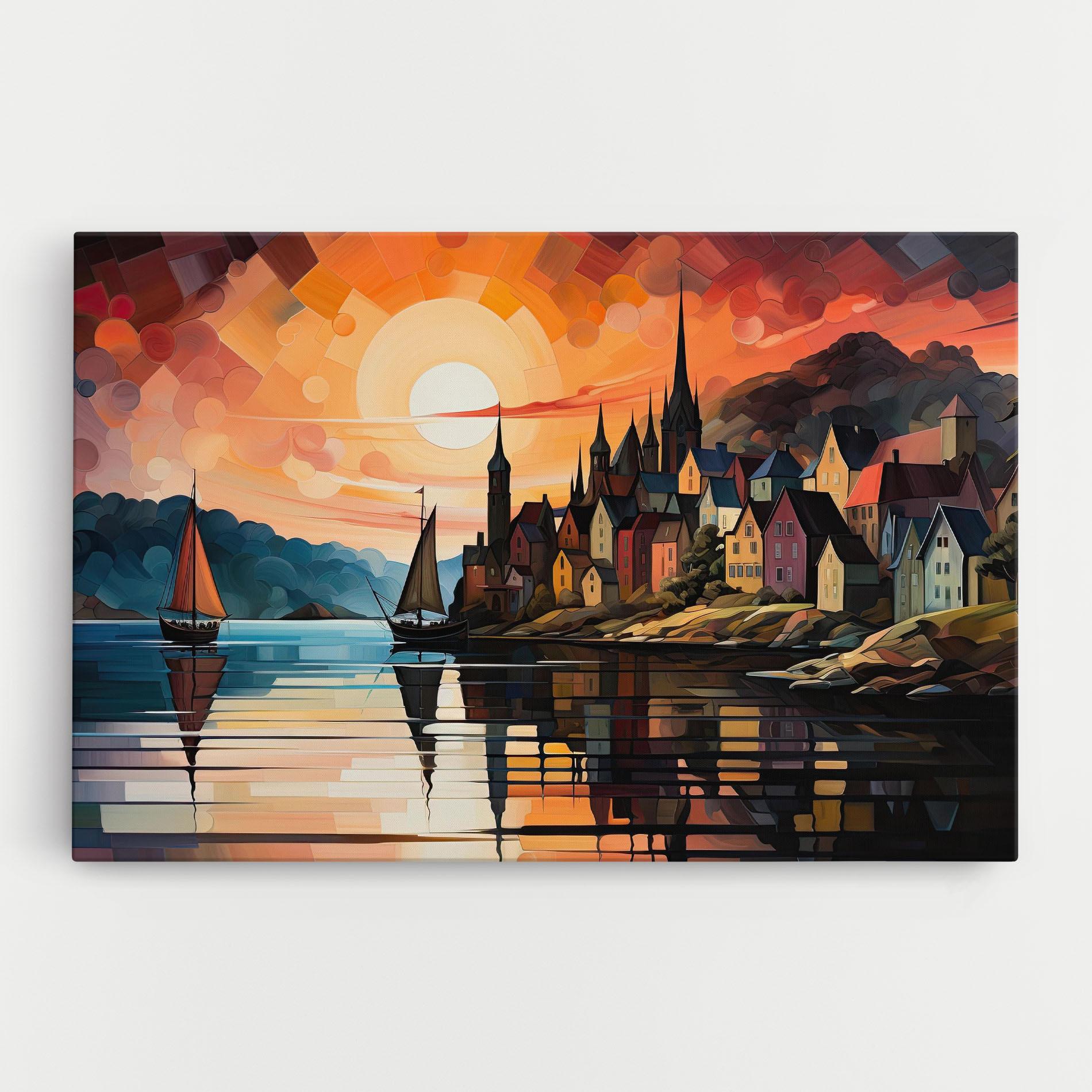 Leinwandbild Castle Painting mockup 0