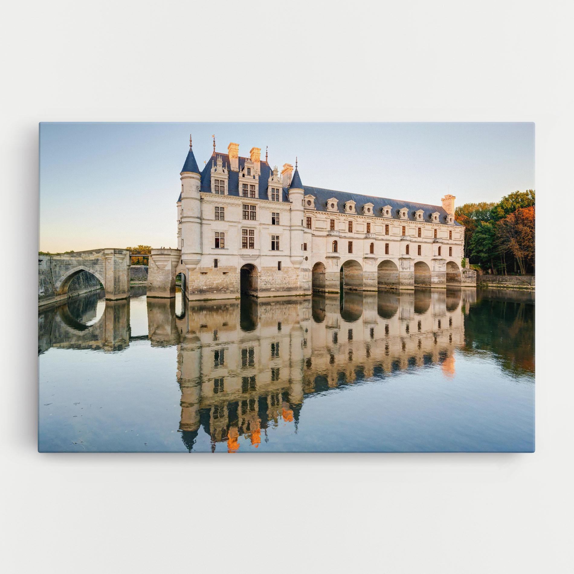 Leinwandbild Chateau Chenonceau Castle mockup 0