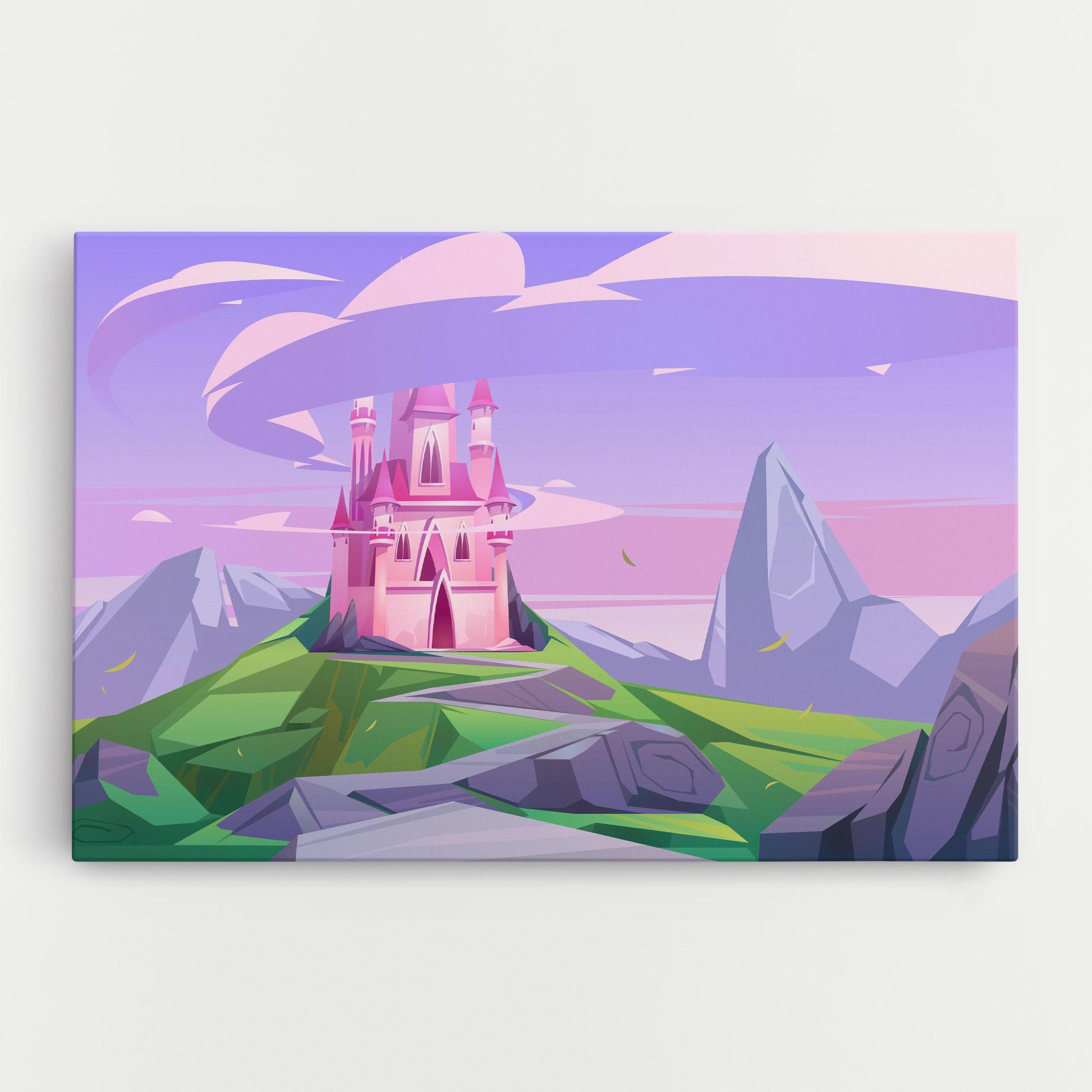 Leinwandbild Pink Castle mockup 0