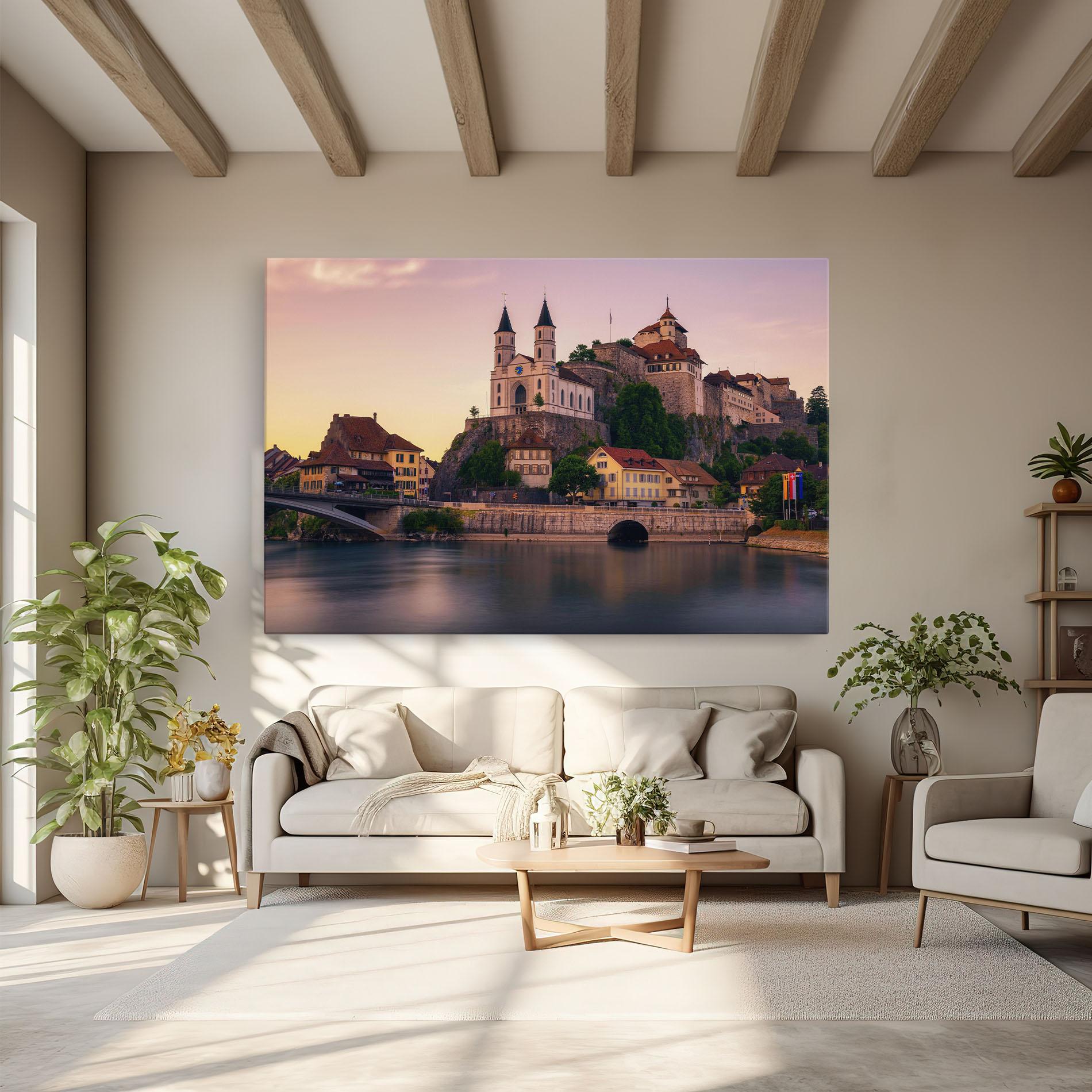 Leinwandbild Aarburg Castle mockup 6