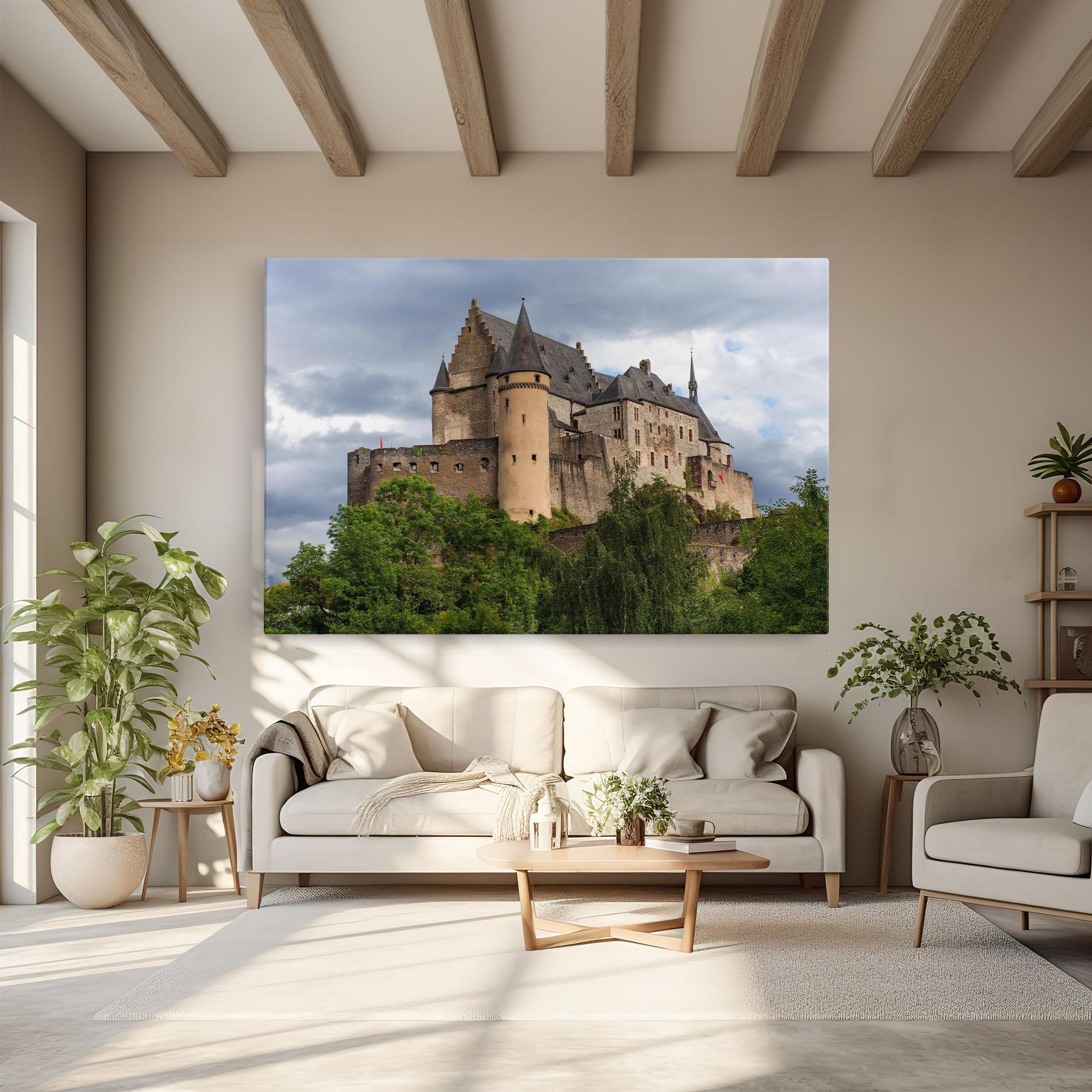 Leinwandbild Castle Vianden mockup 6
