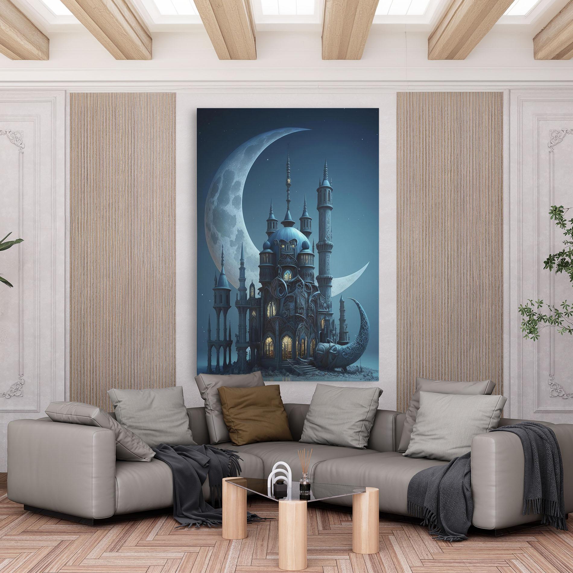 Leinwandbild Mosque Moon mockup 6