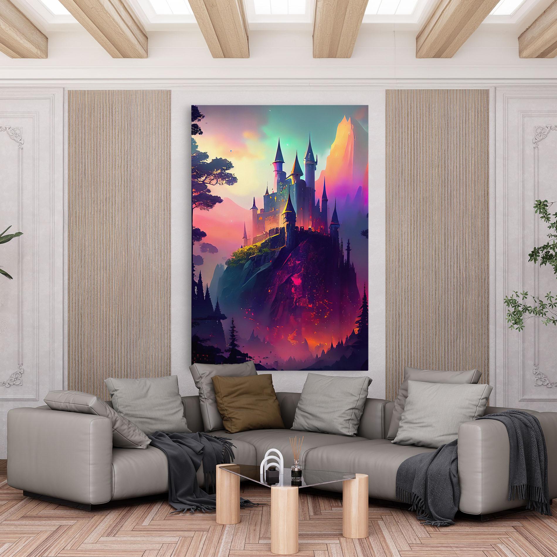 Leinwandbild Purple Orange Castle mockup 6