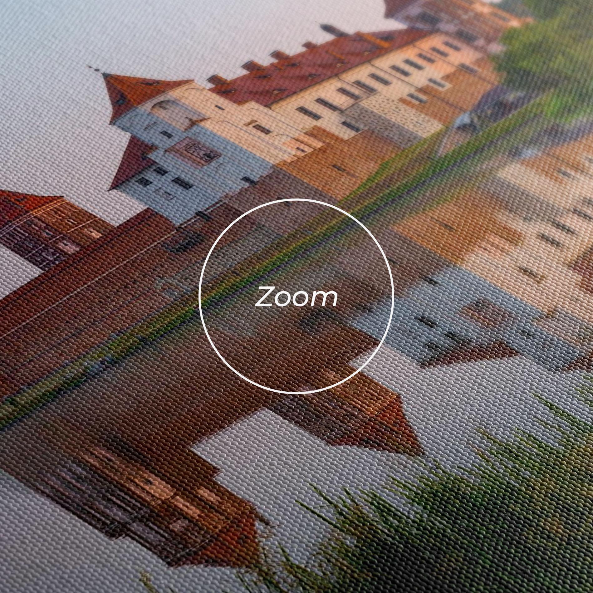 Leinwandbild Ancient Castle Morning mockup 3