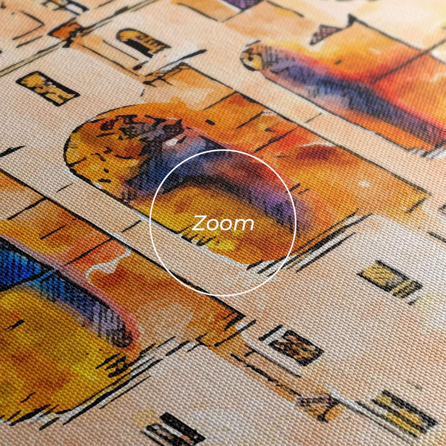 Leinwandbild Blue Orange Castle mockup 3