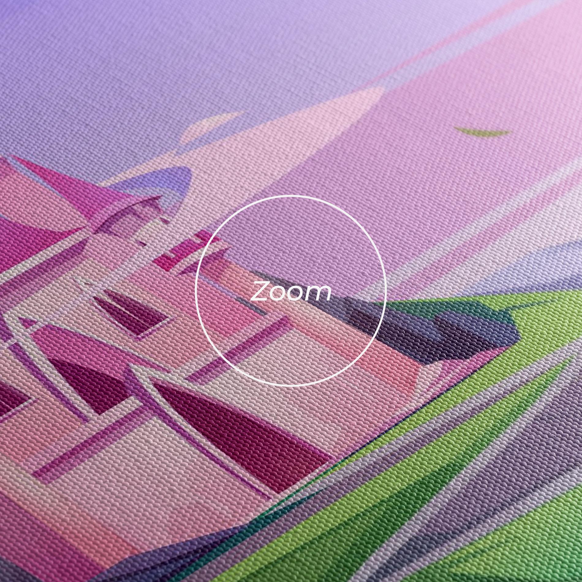 Leinwandbild Pink Castle mockup 3